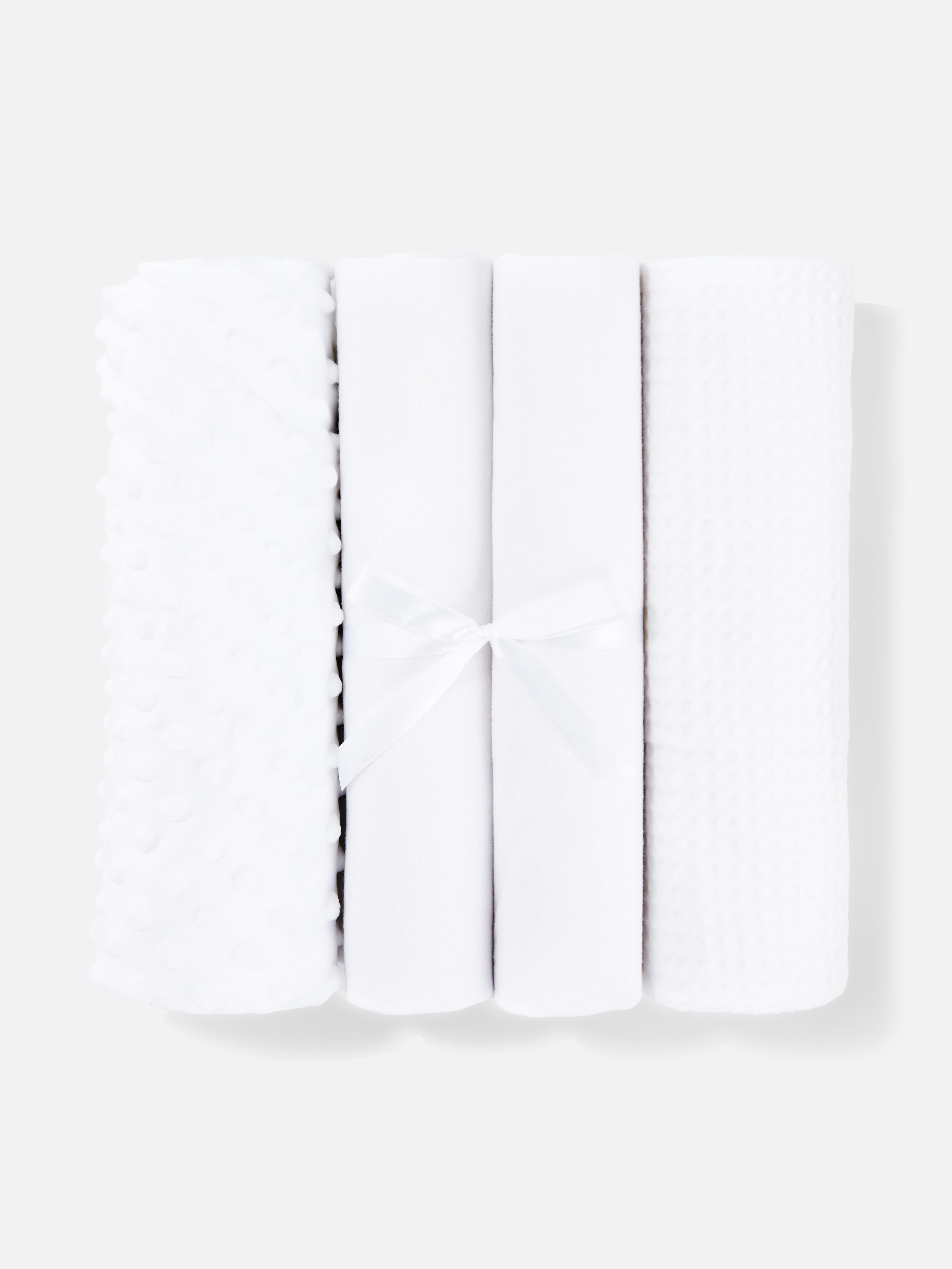 4pk Moses Basket Blankets