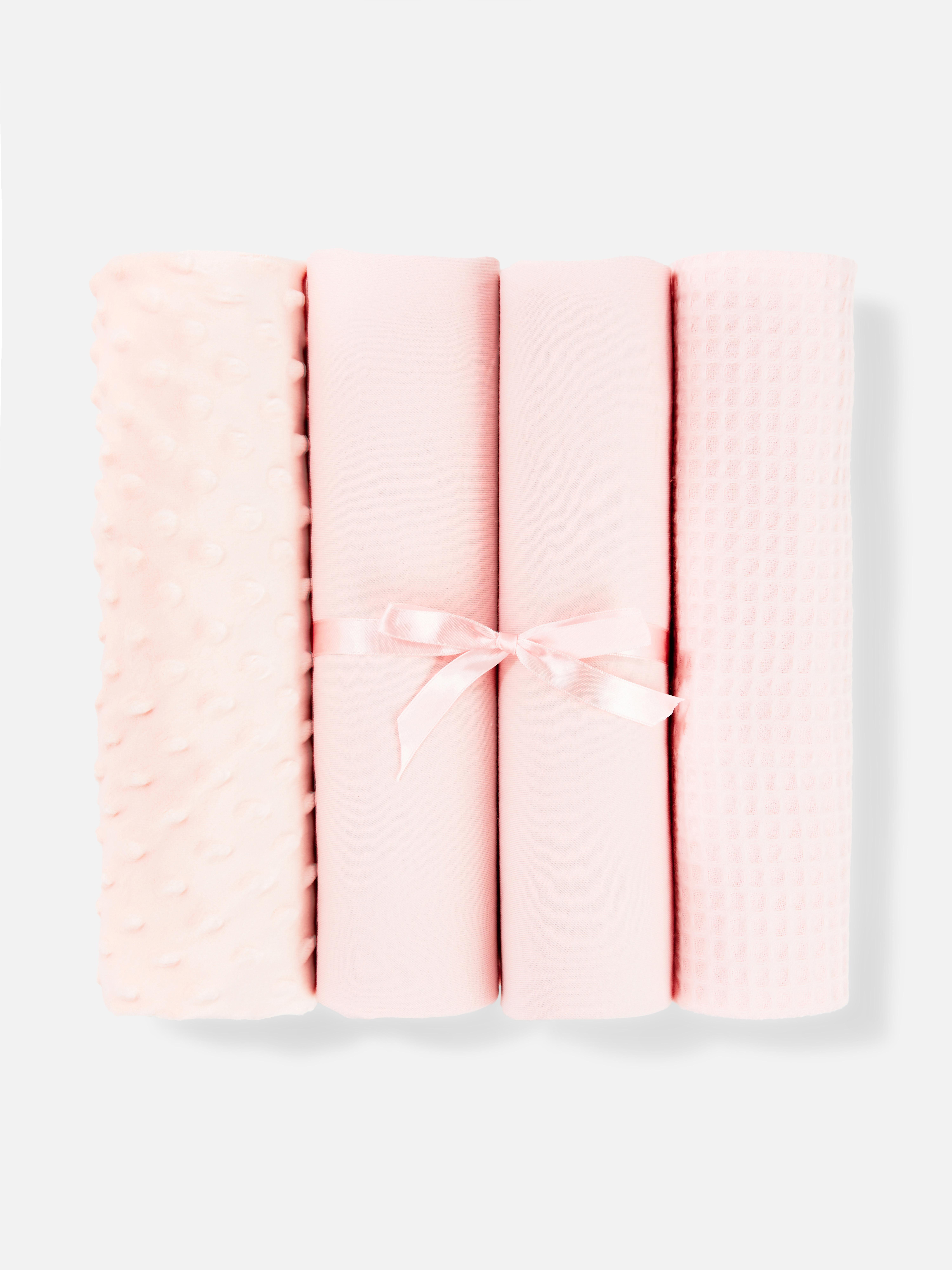 4pk Moses Basket Blankets