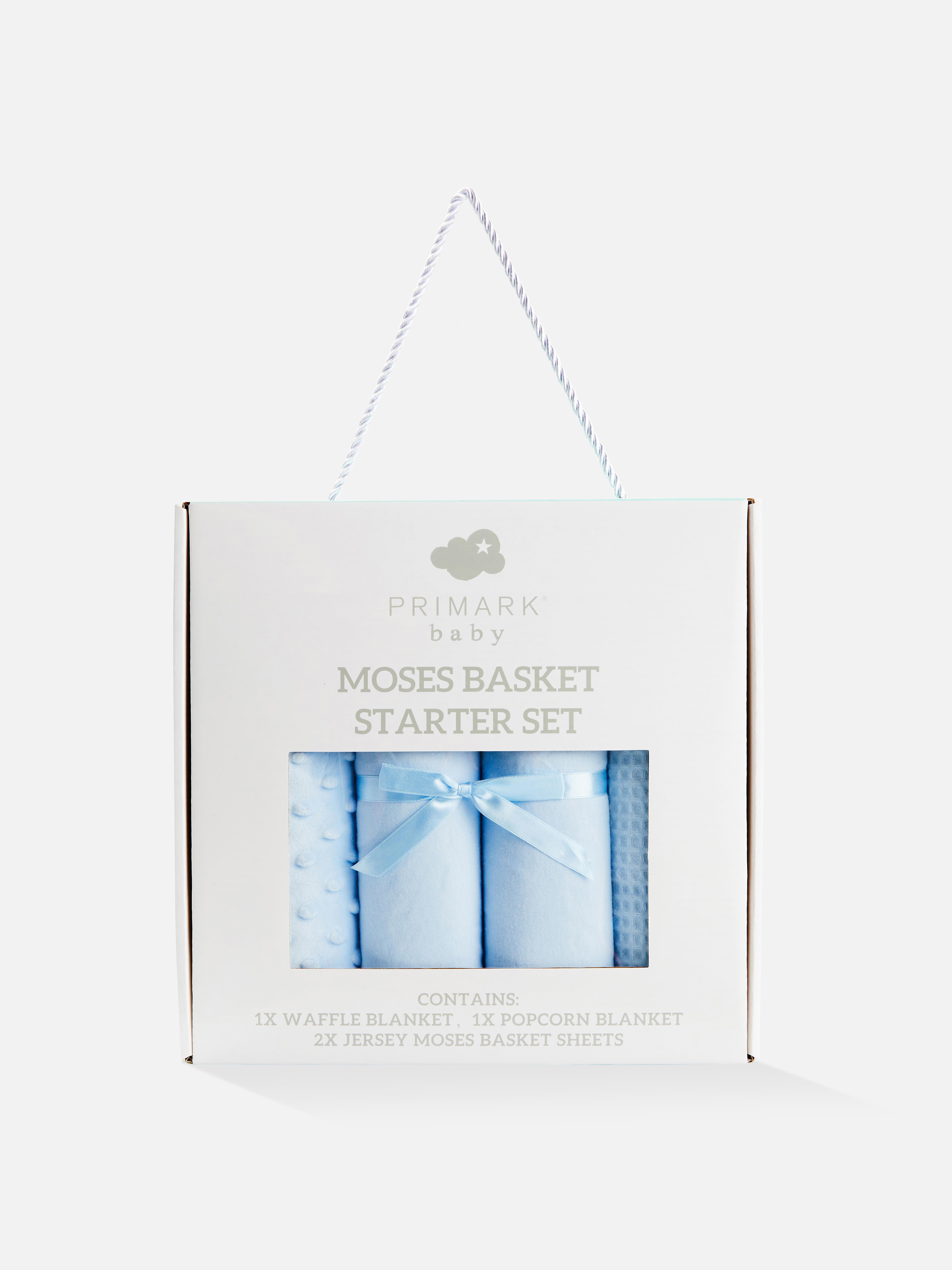 4pk Moses Basket Blankets