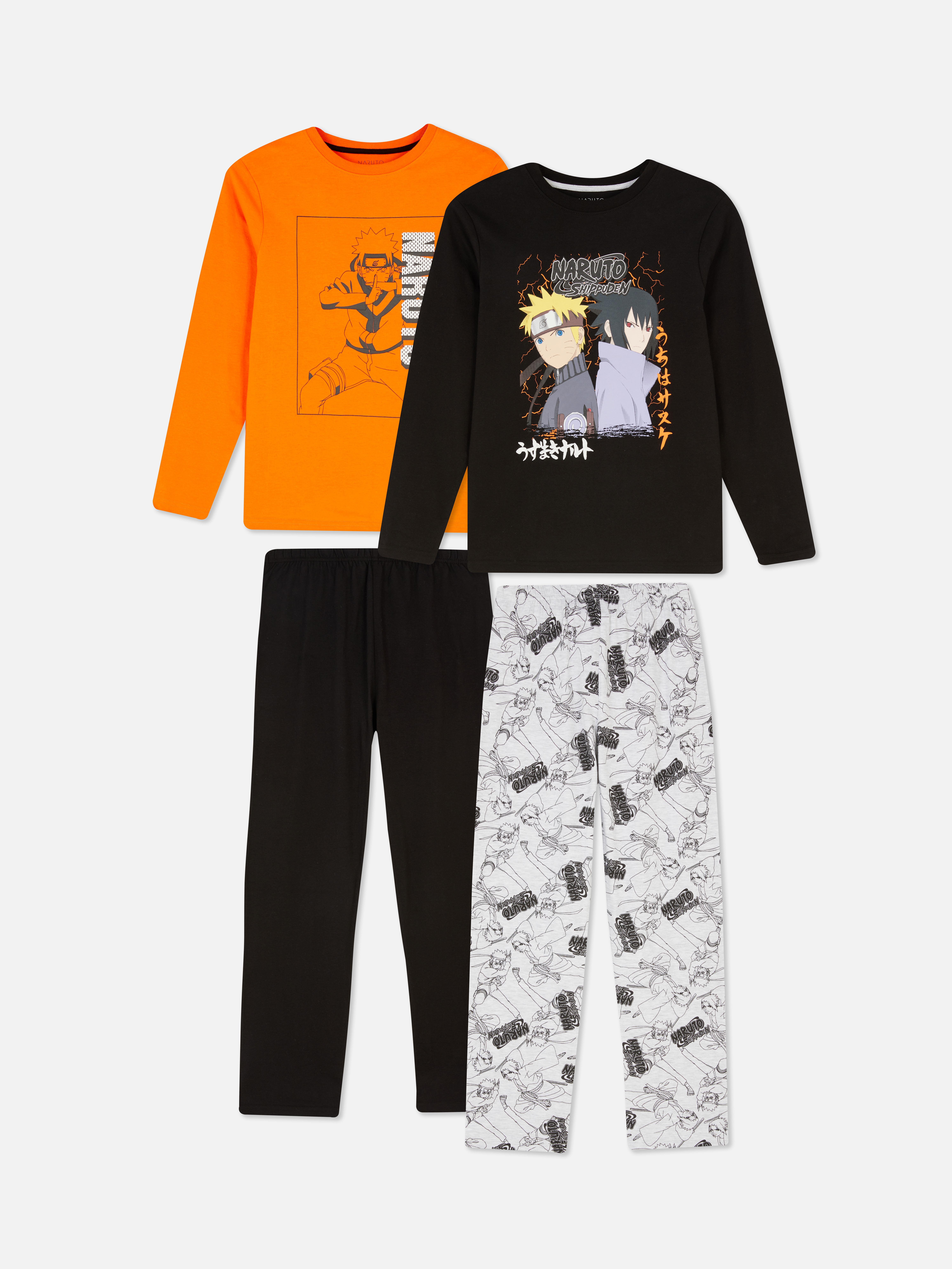 2pk Naruto Print Pyjamas