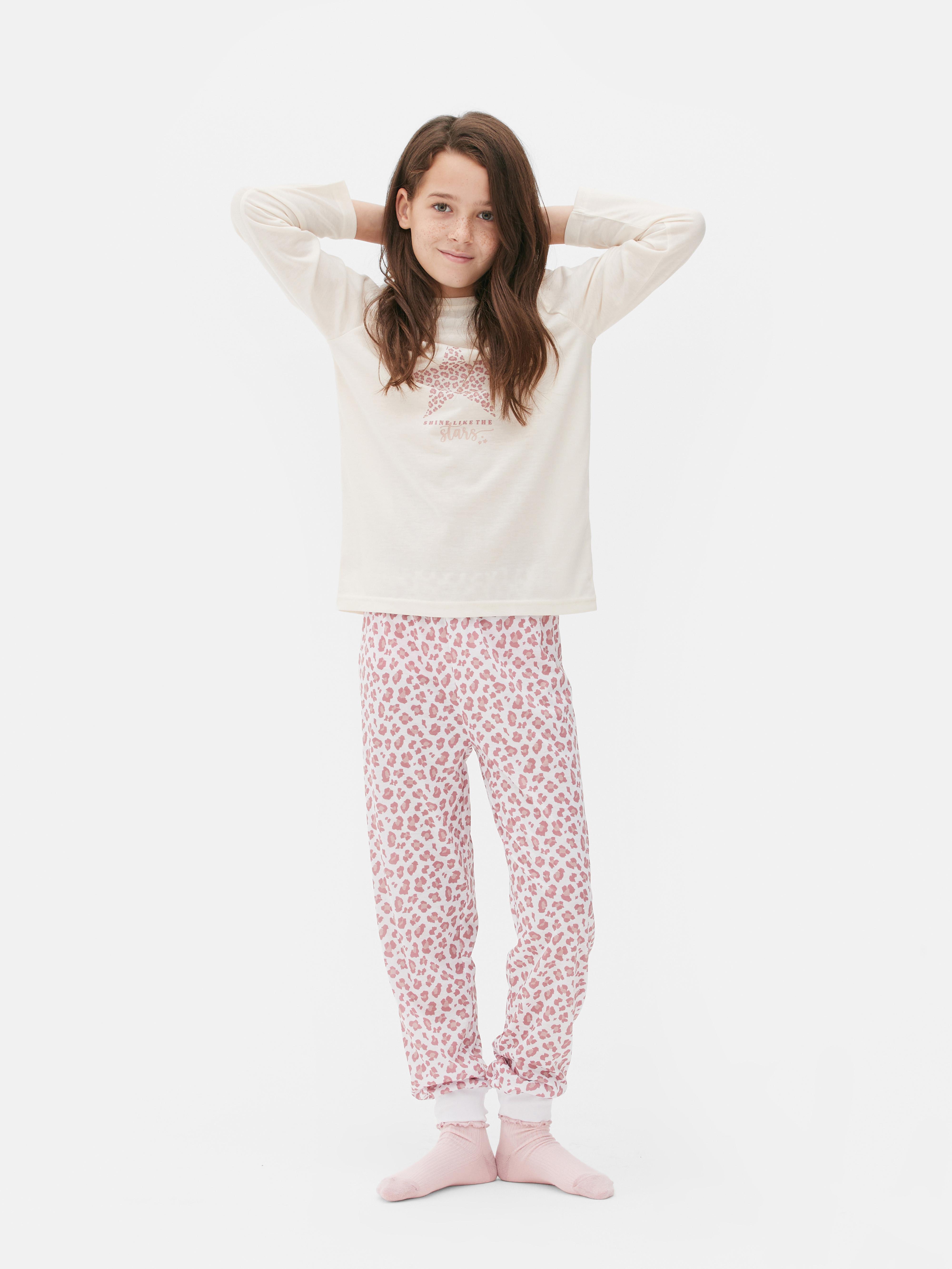 Leopard Star Print Pajamas