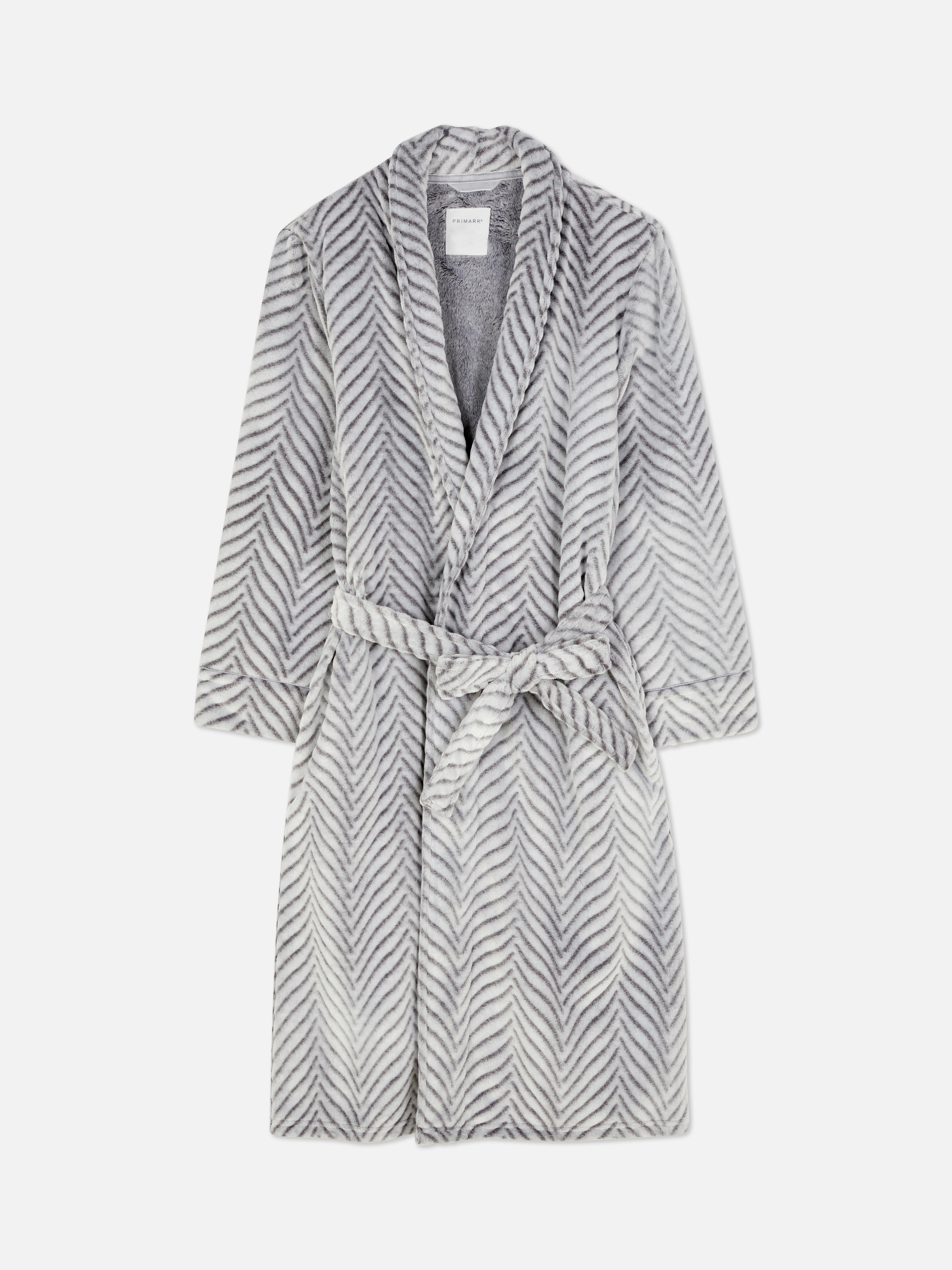 Long Dressing Gown Grey