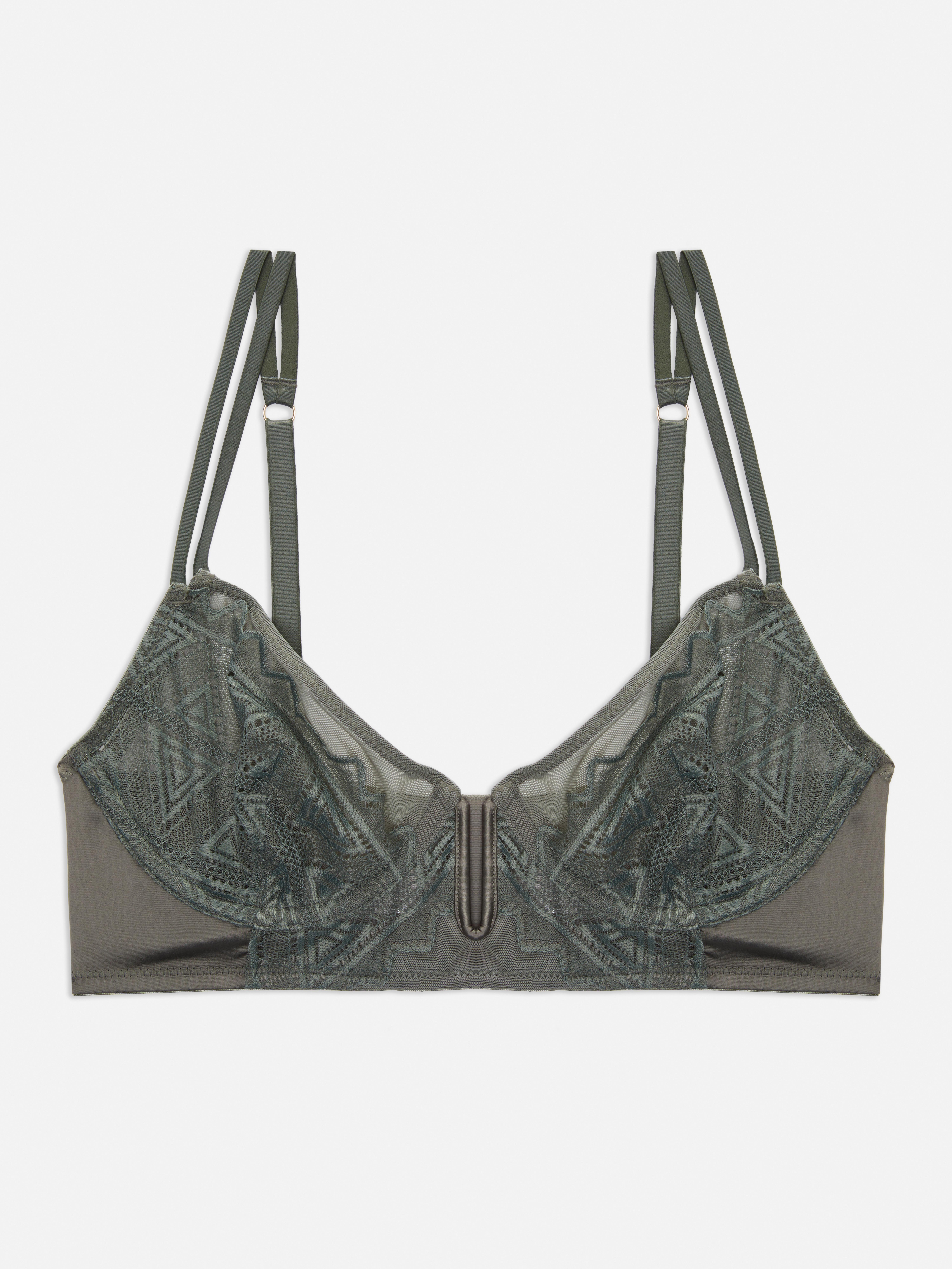 Underwired Non Padded Lace Bra