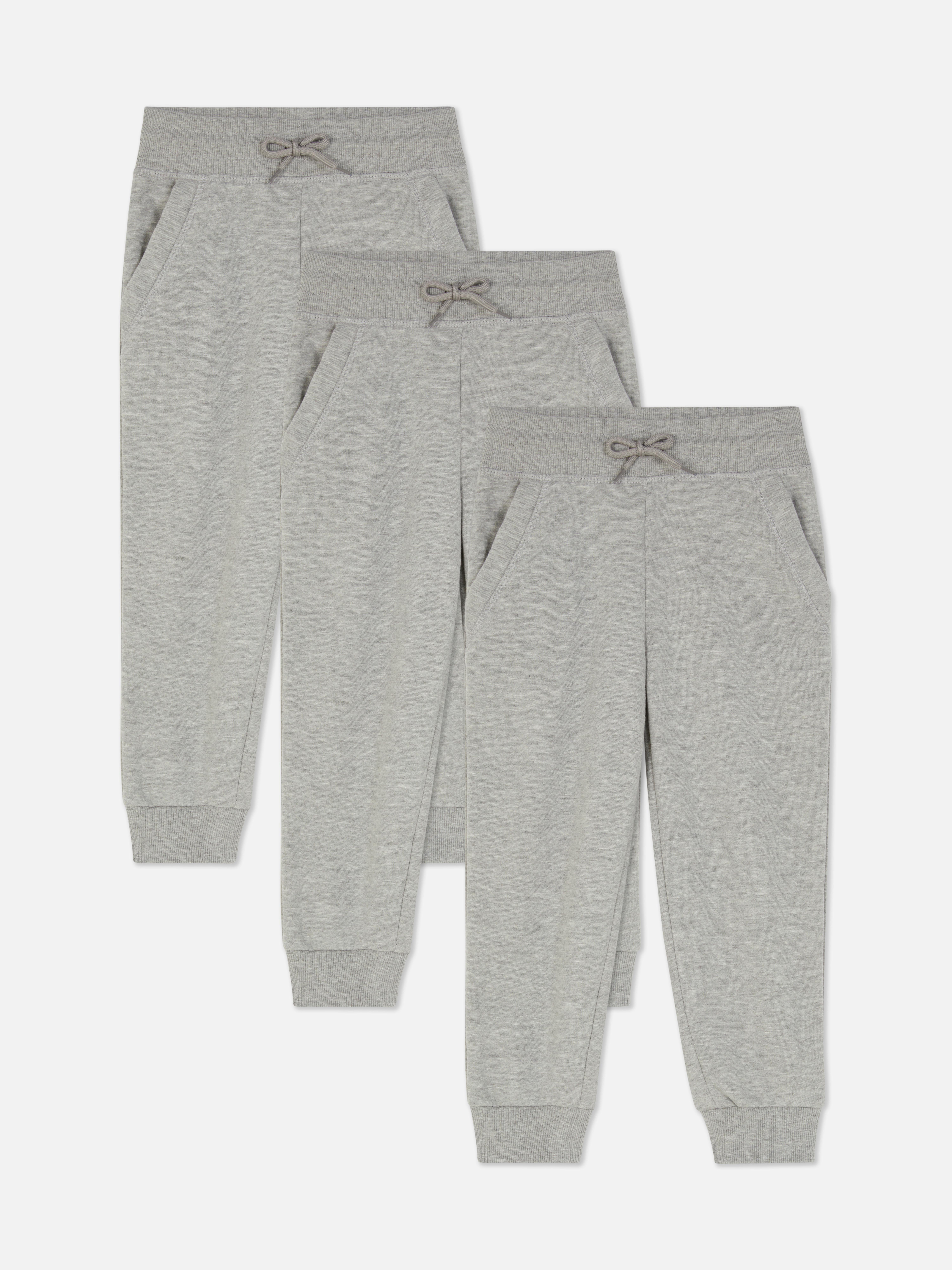 3pk Essential Joggers Grey