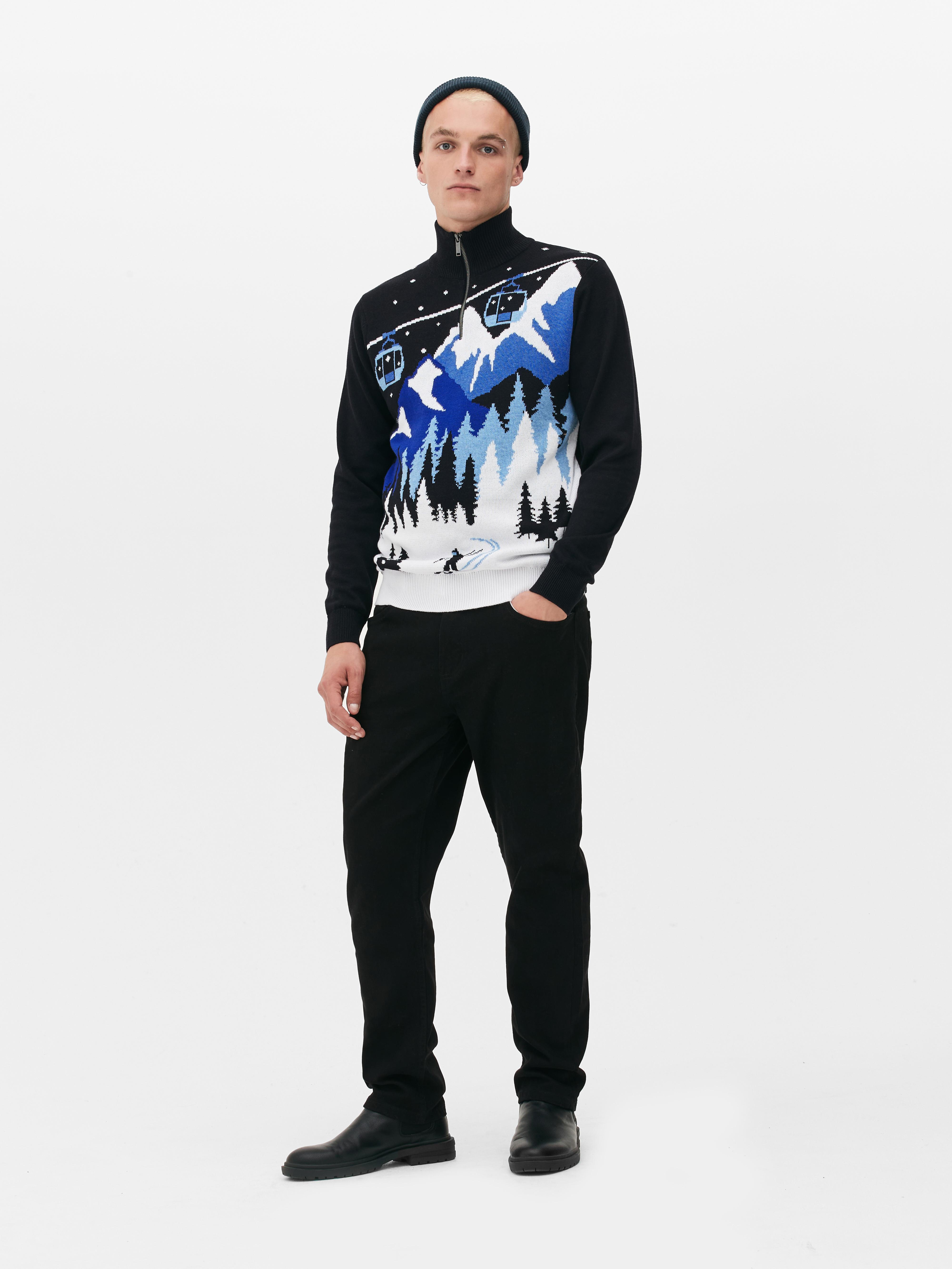 Scenic Skier Knitted Top