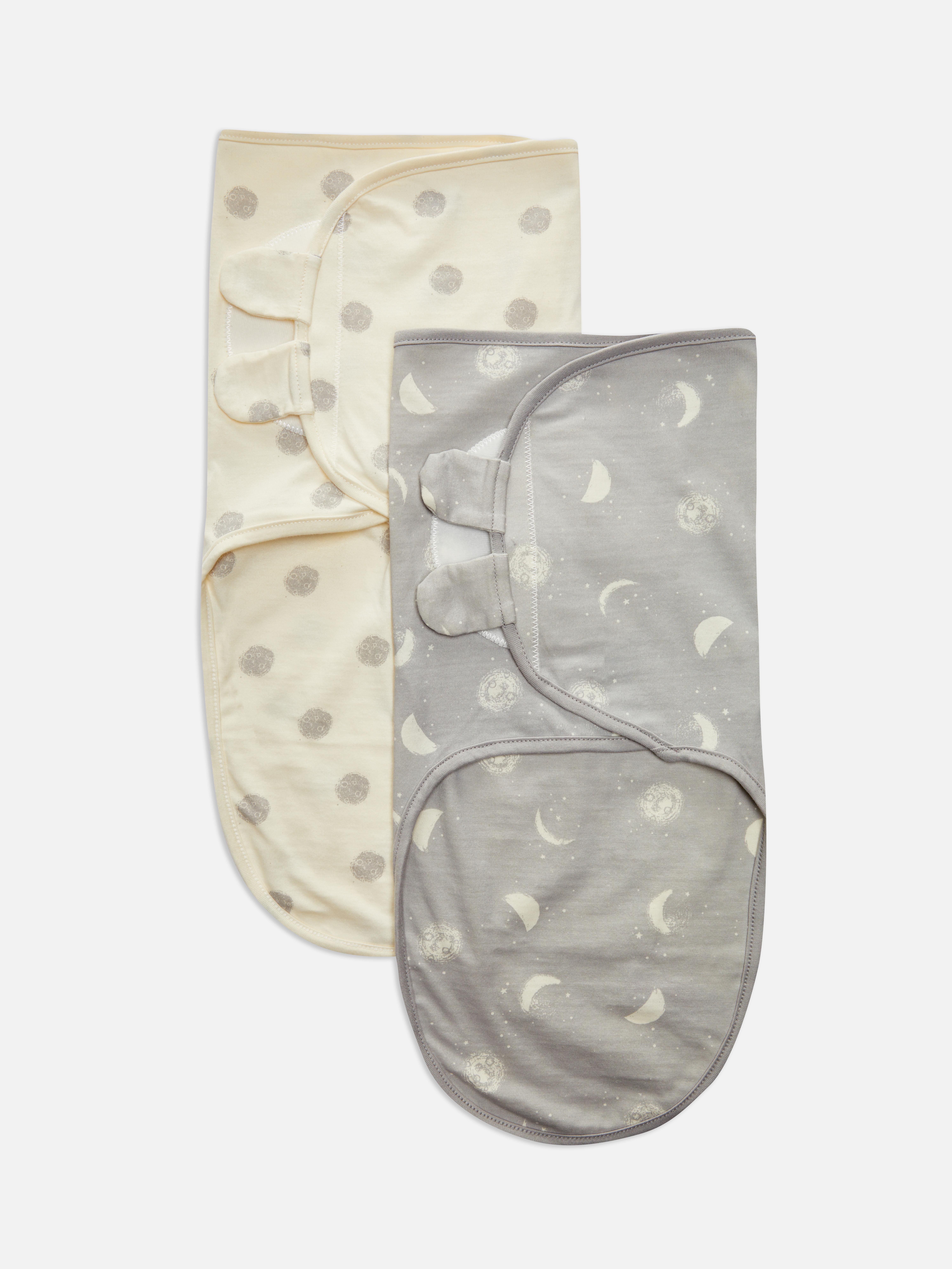 2-Pack Cotton Swaddle Blankets