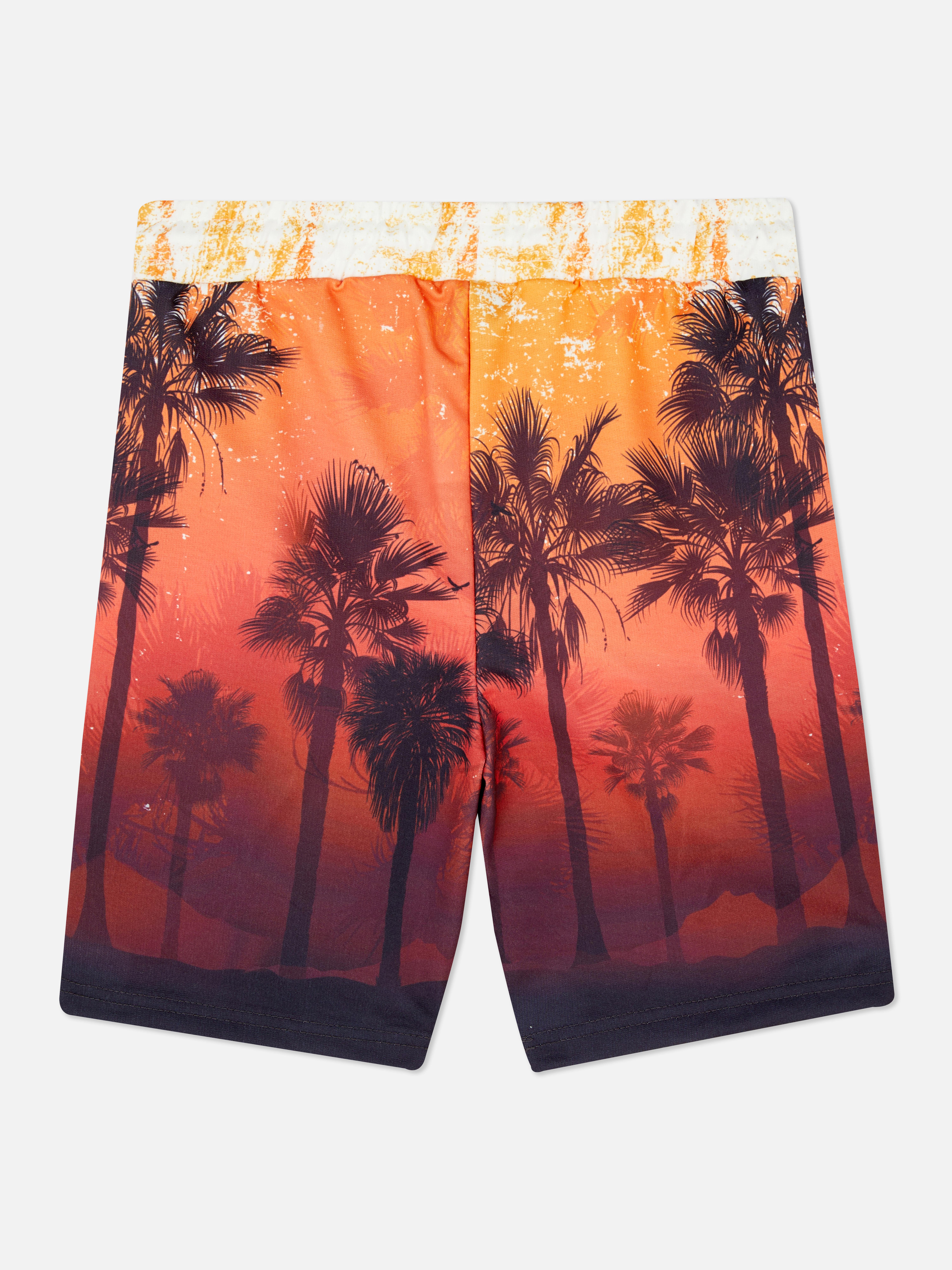 Palm Tree Print Shorts