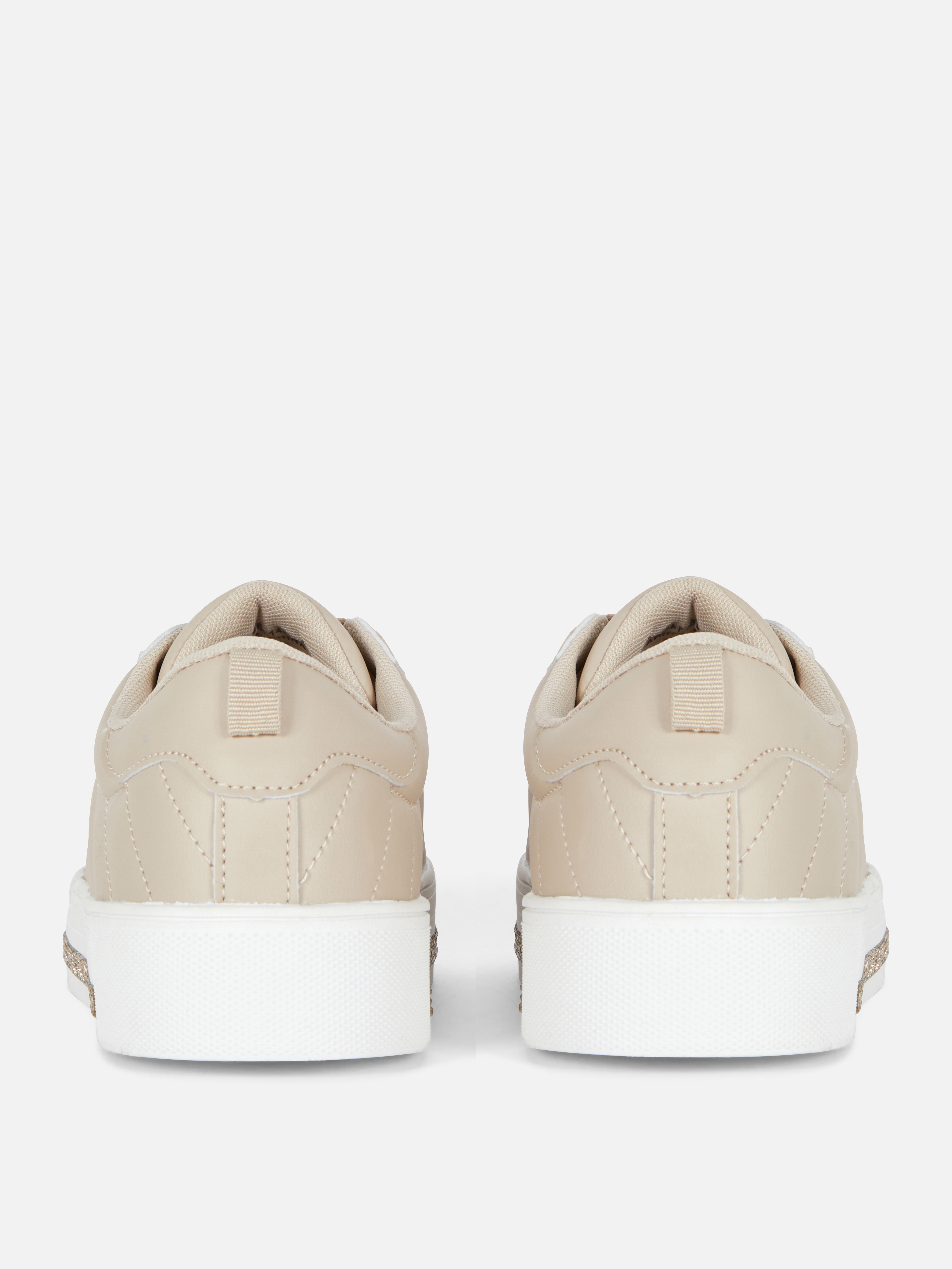 Diamante Detail Low Top Trainers