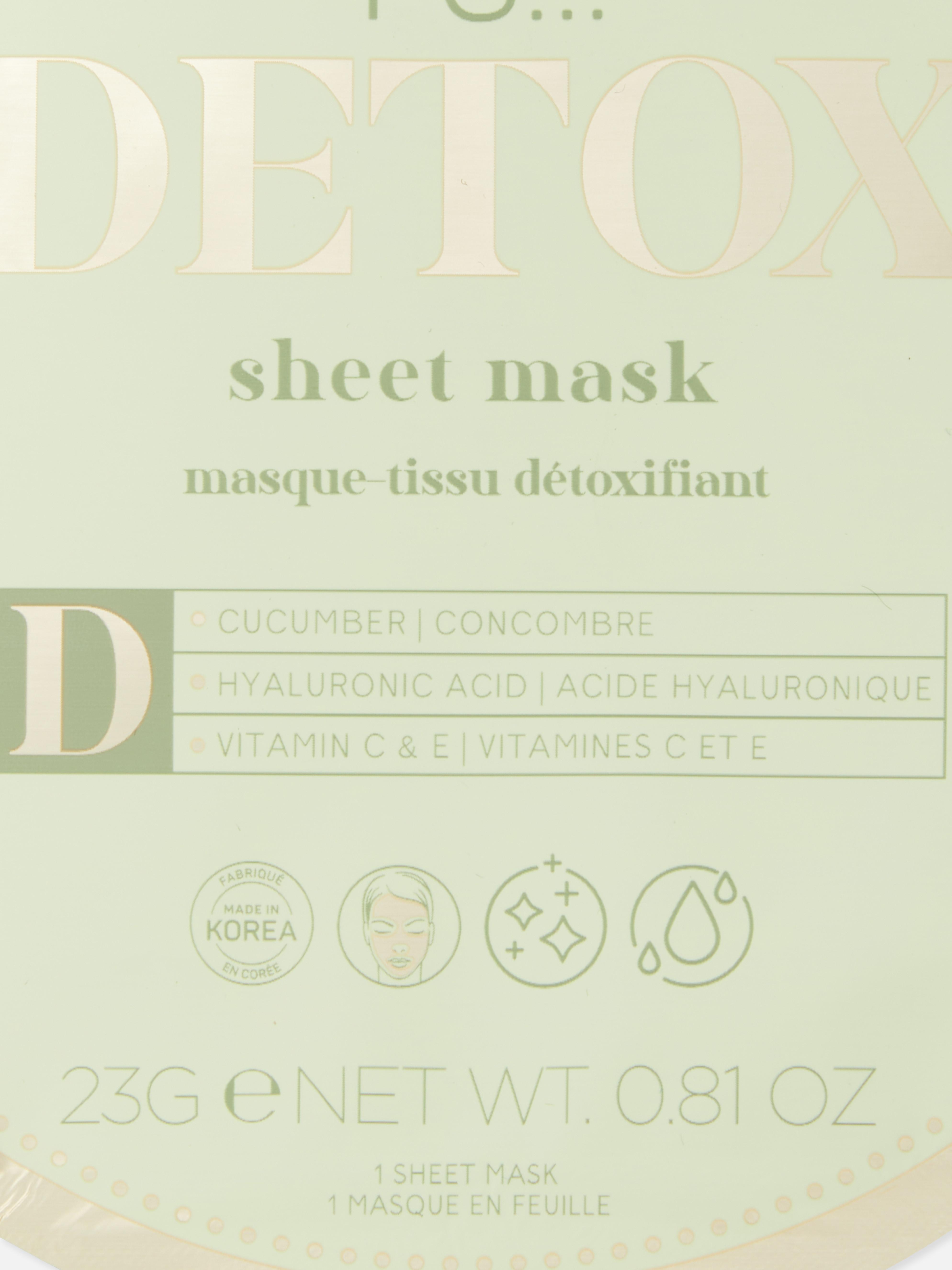 PS… Detox Sheet Mask