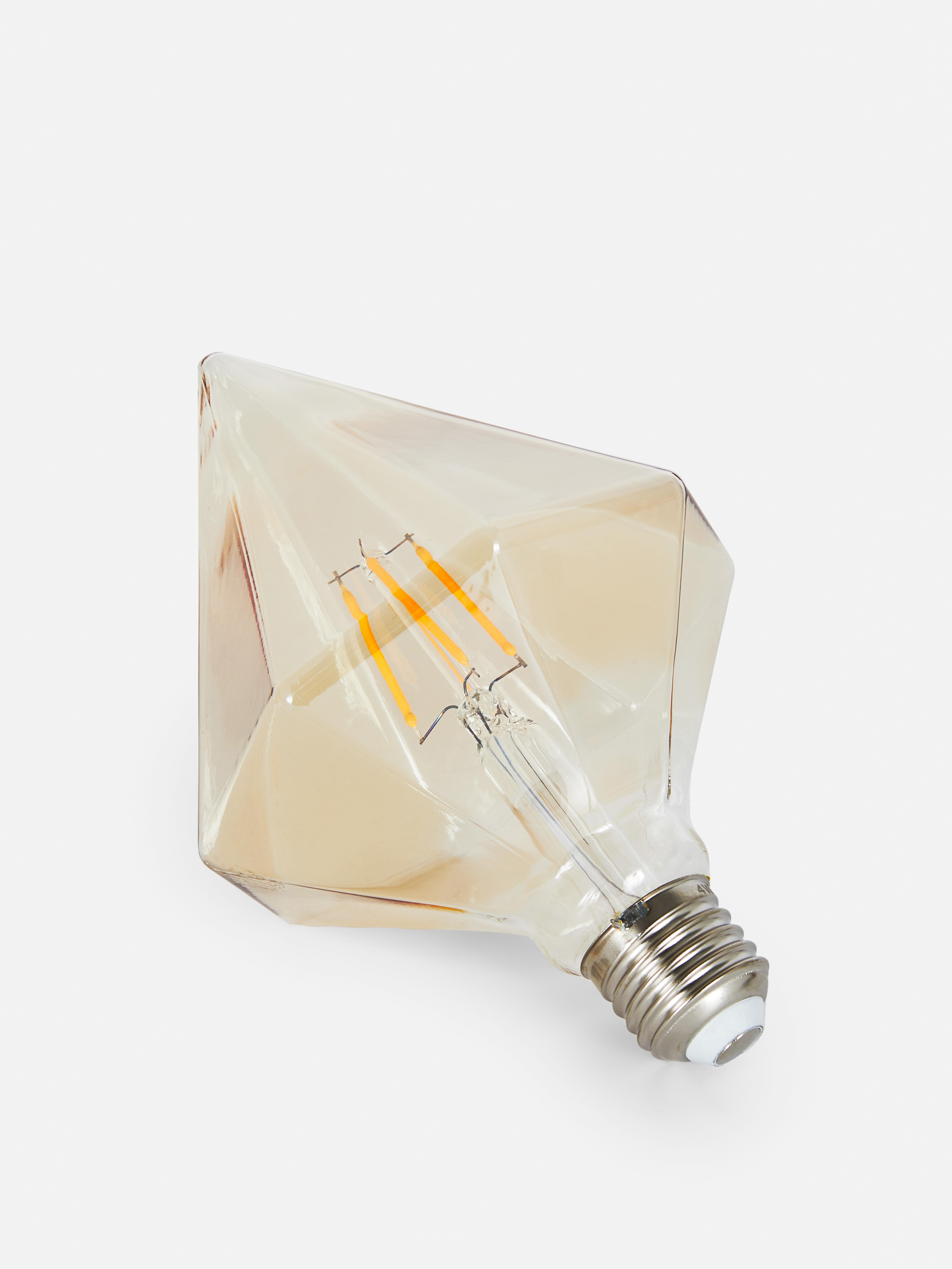 E27 Diamond Shaped Amber Bulb