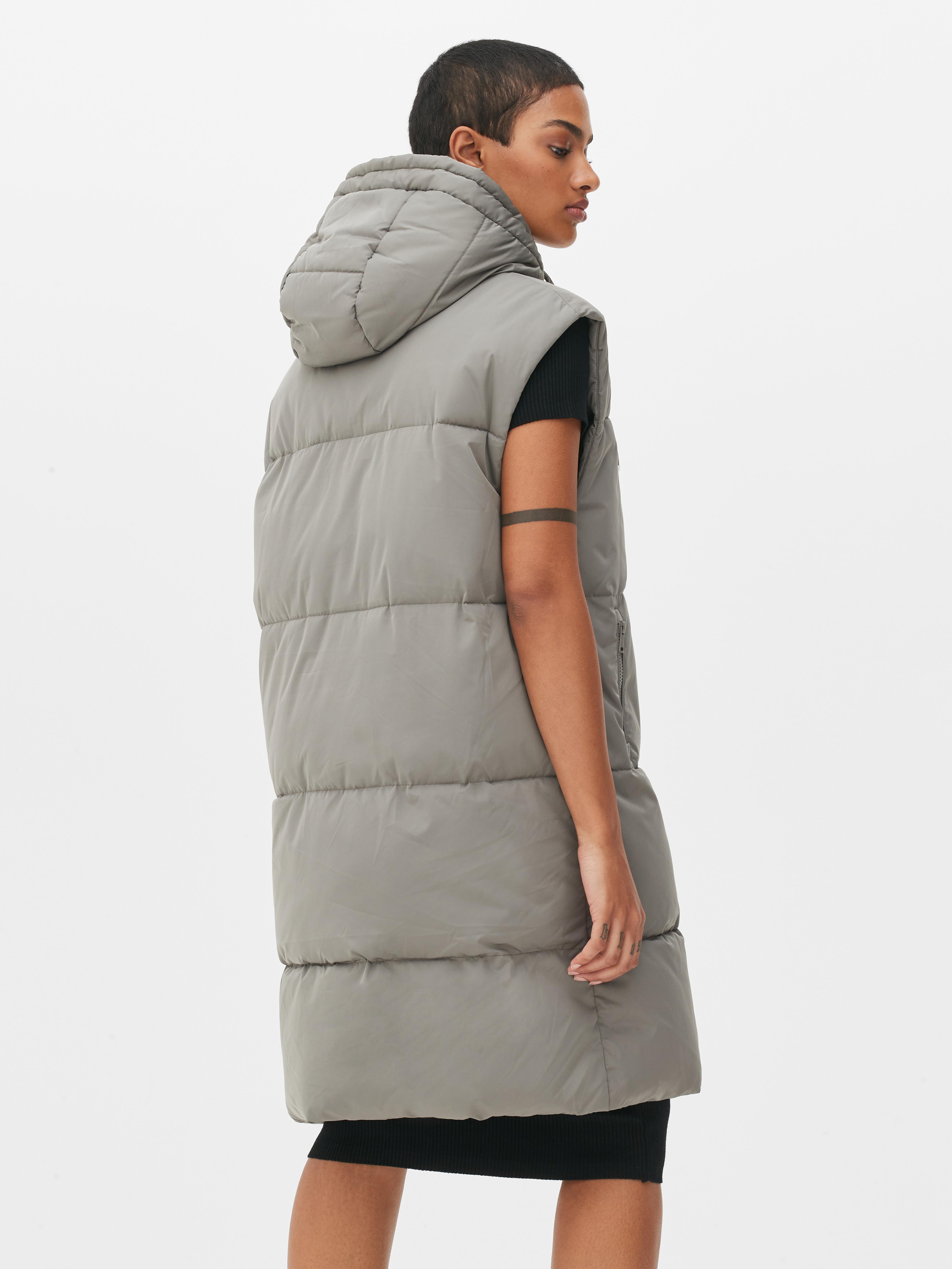 Hooded Extra Long Gilet