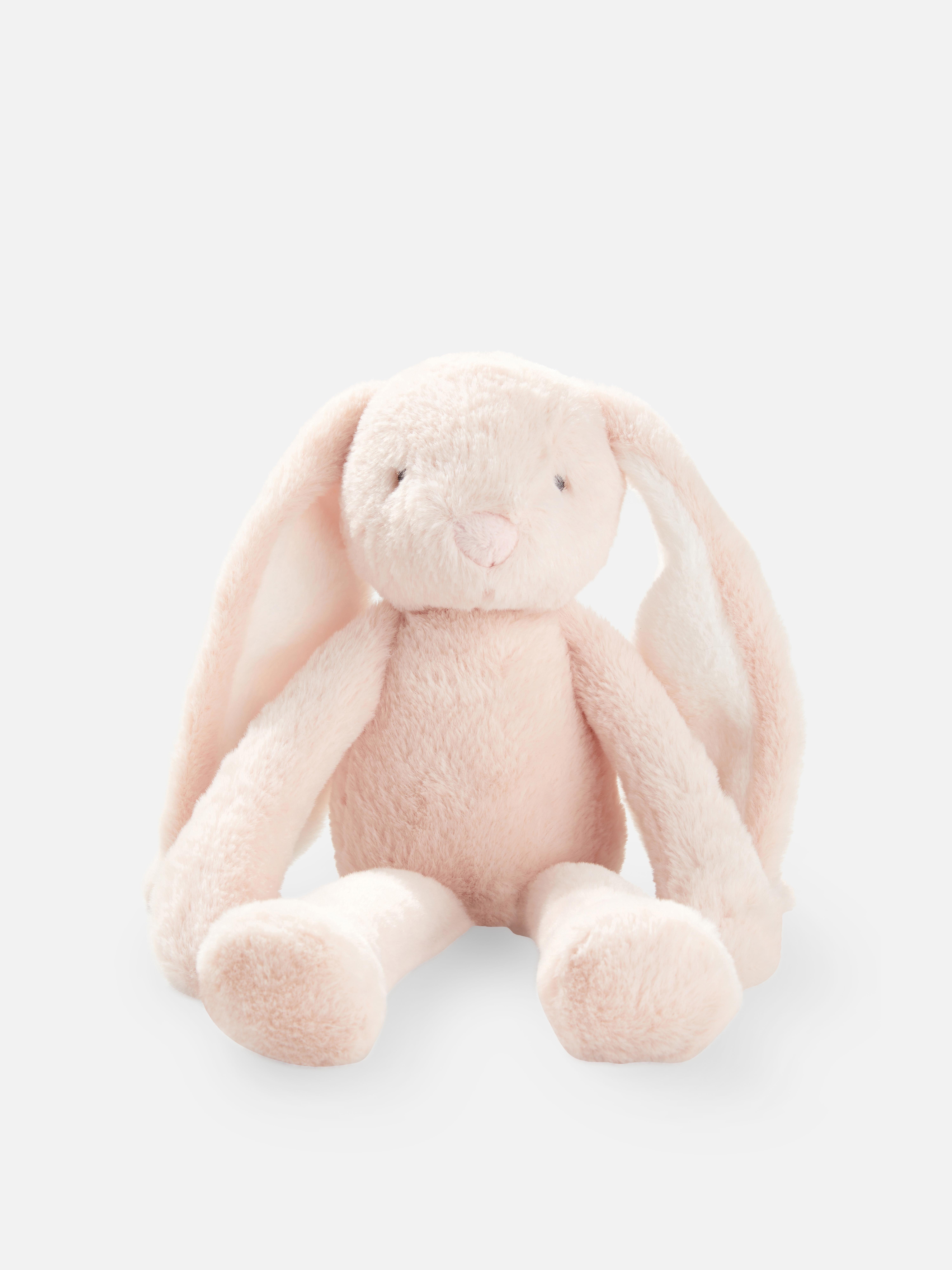 Sitting Bunny Plush Toy Pink