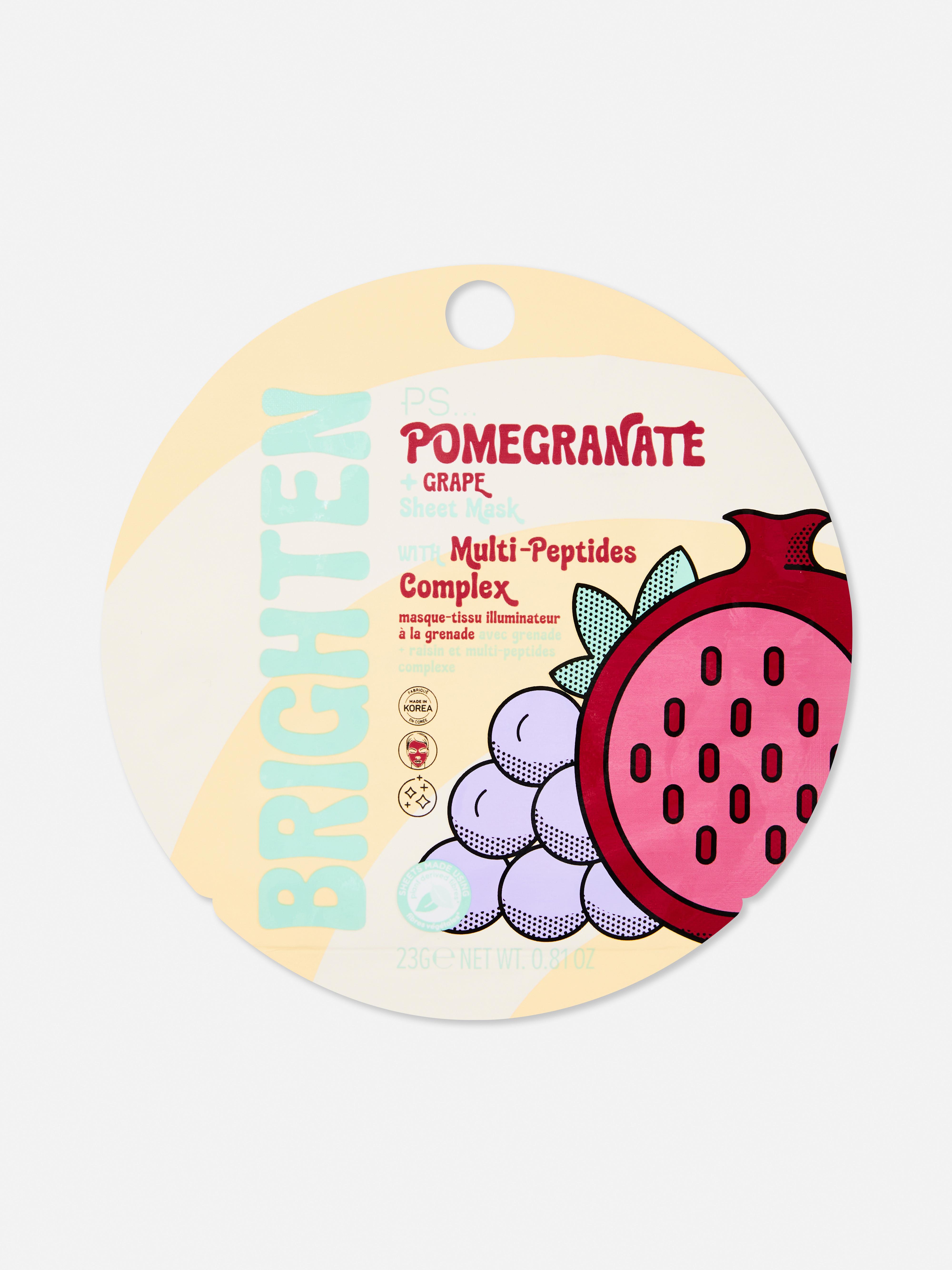 PS… Pomegranate and Grape Sheet Mask
