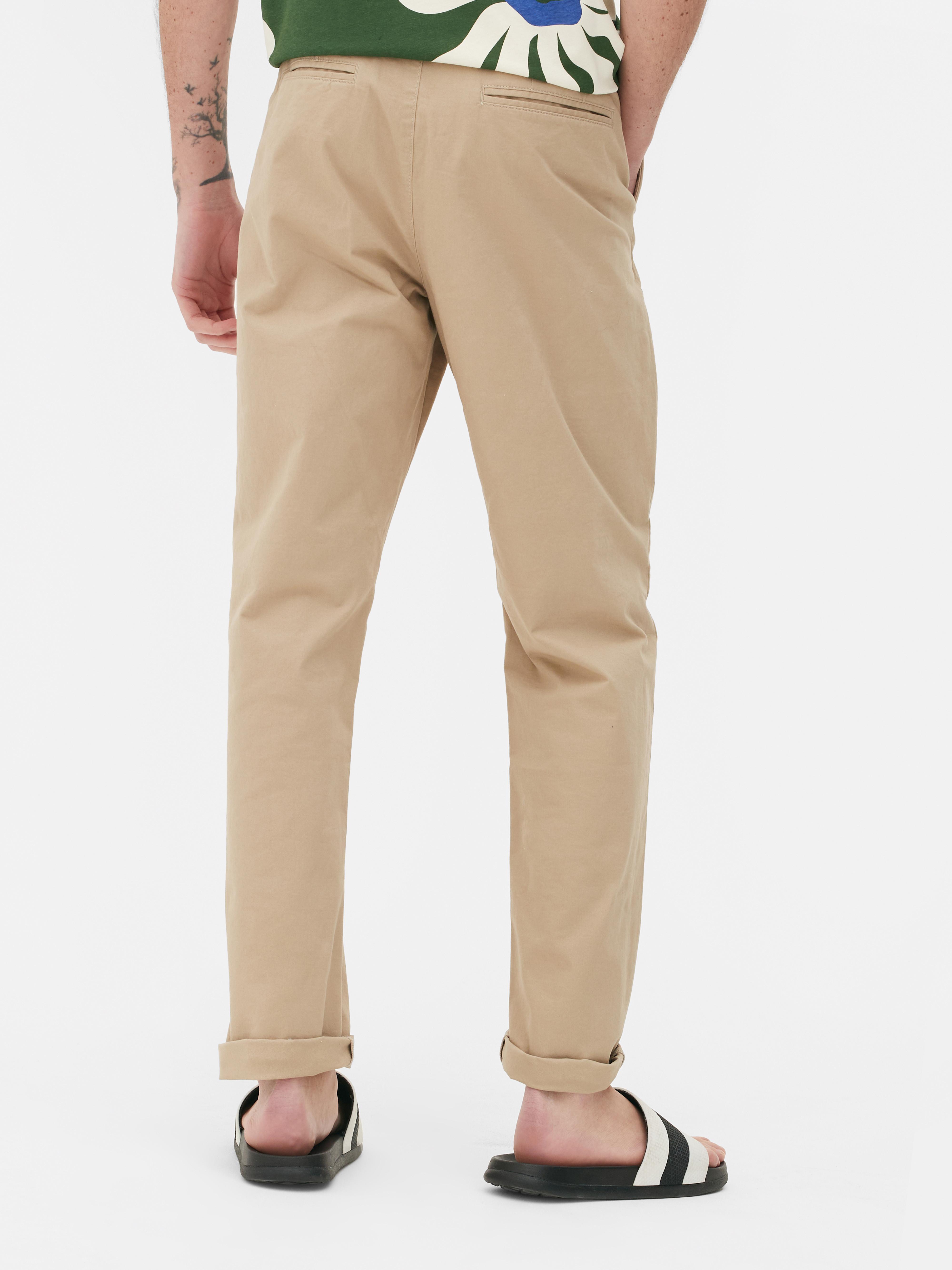 Lightweight Stretch Chinos Slim Fit - Khaki