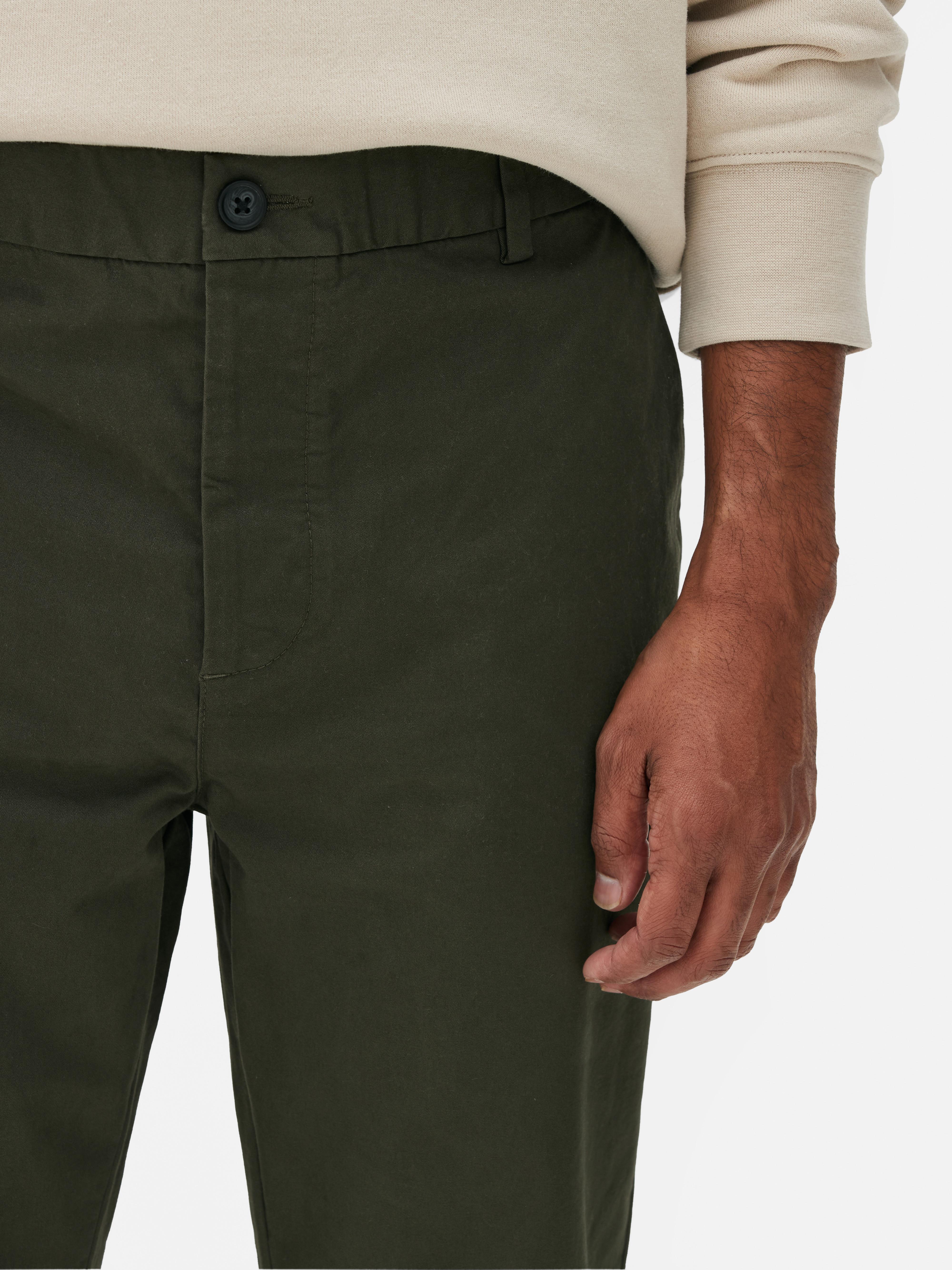 Herb Olive Stretch Chinos