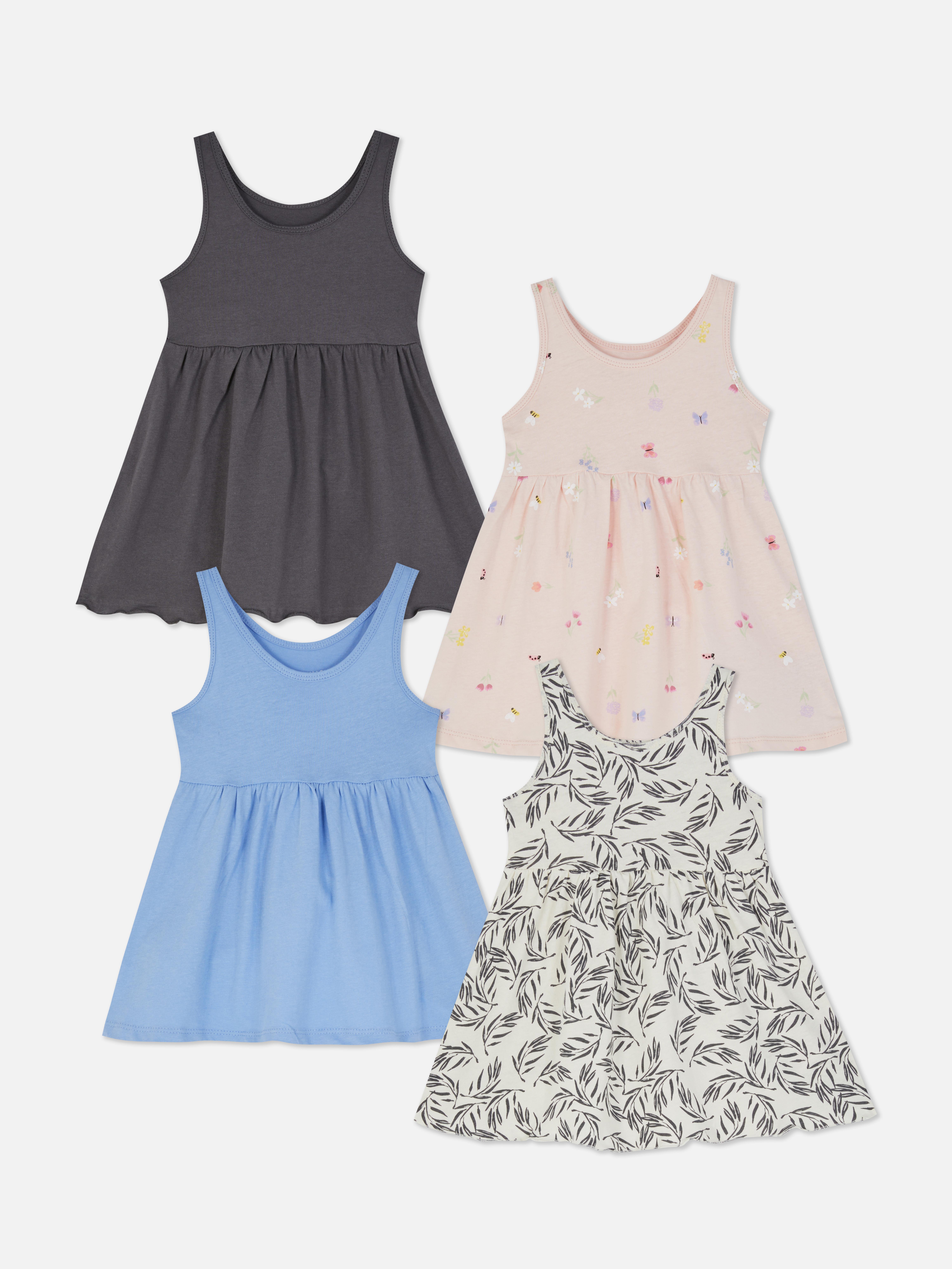 4pk Mixed Sleeveless Dresses