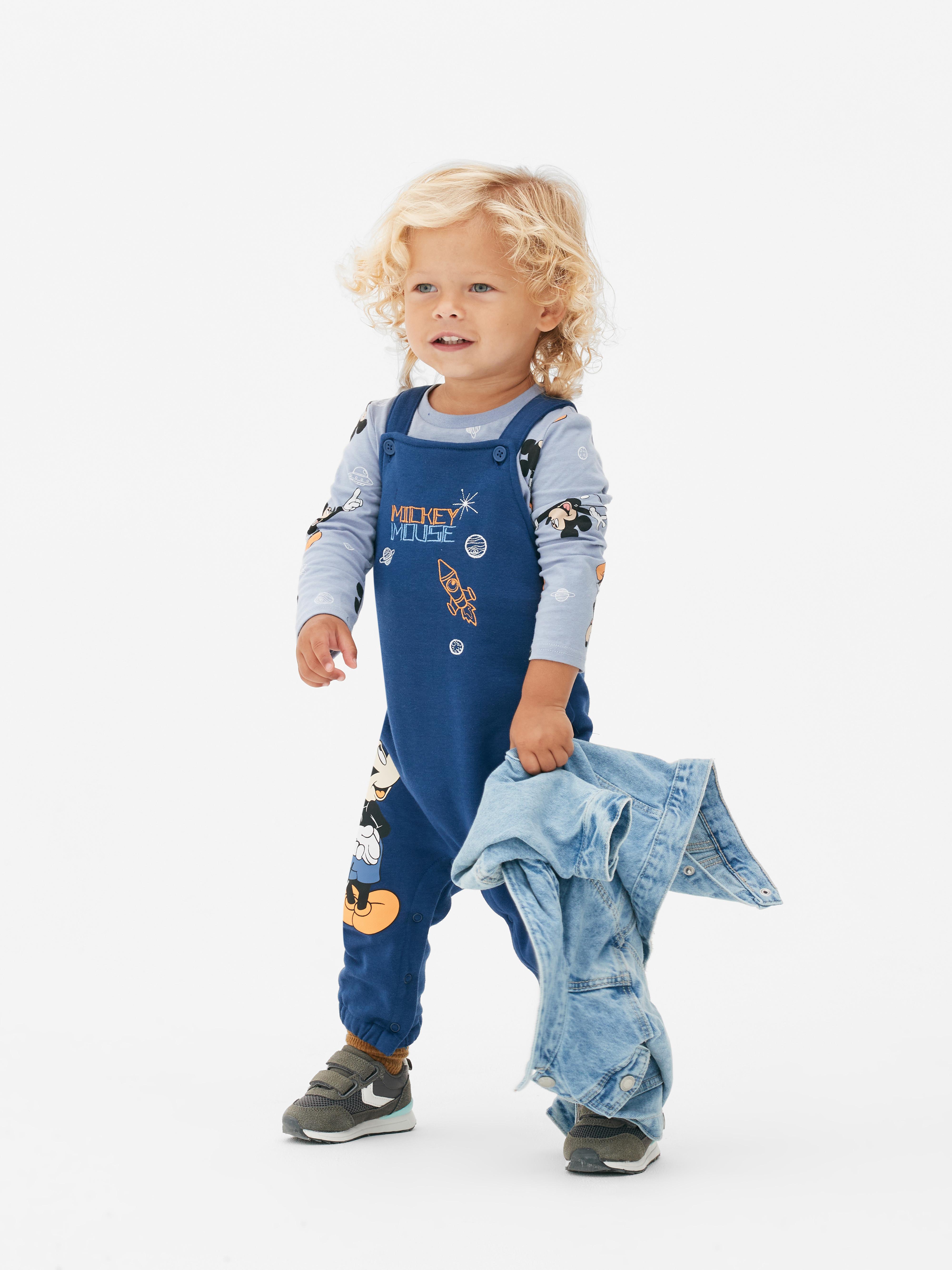 Disney's Mickey Mouse Printed Dungaree Set