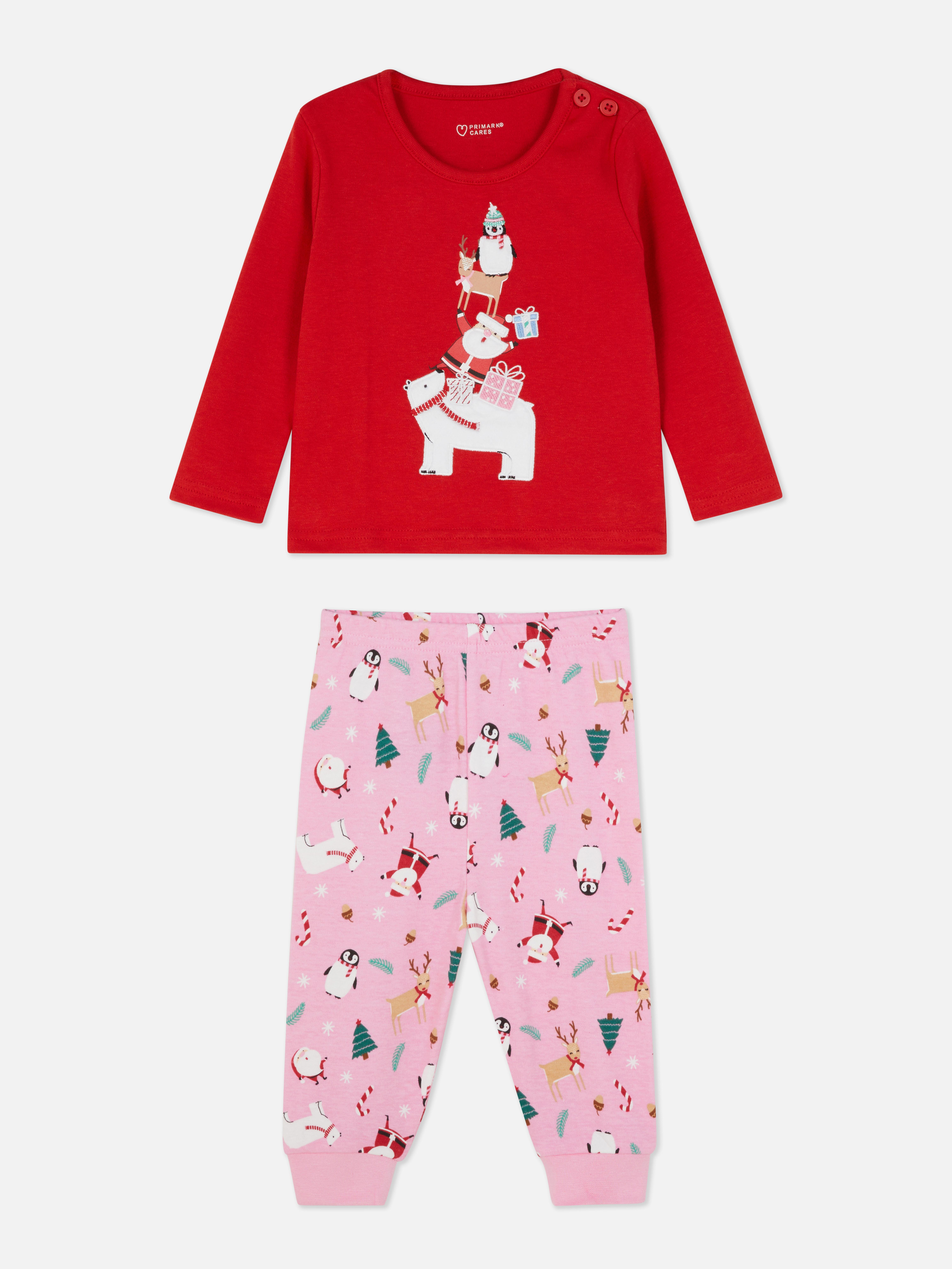 Cotton Jersey Christmas Pyjama Set