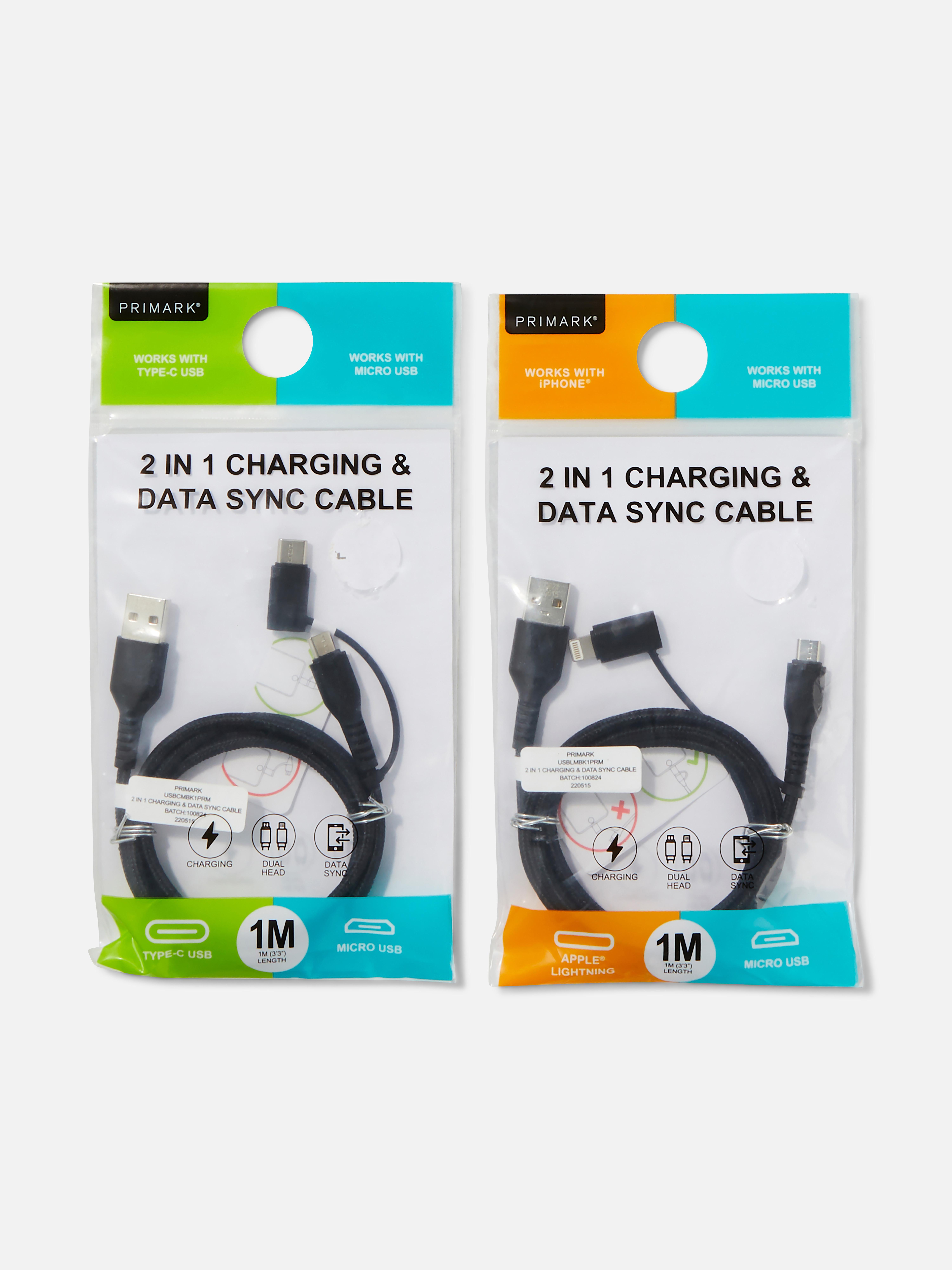 2-in-1 USB Charging Cable