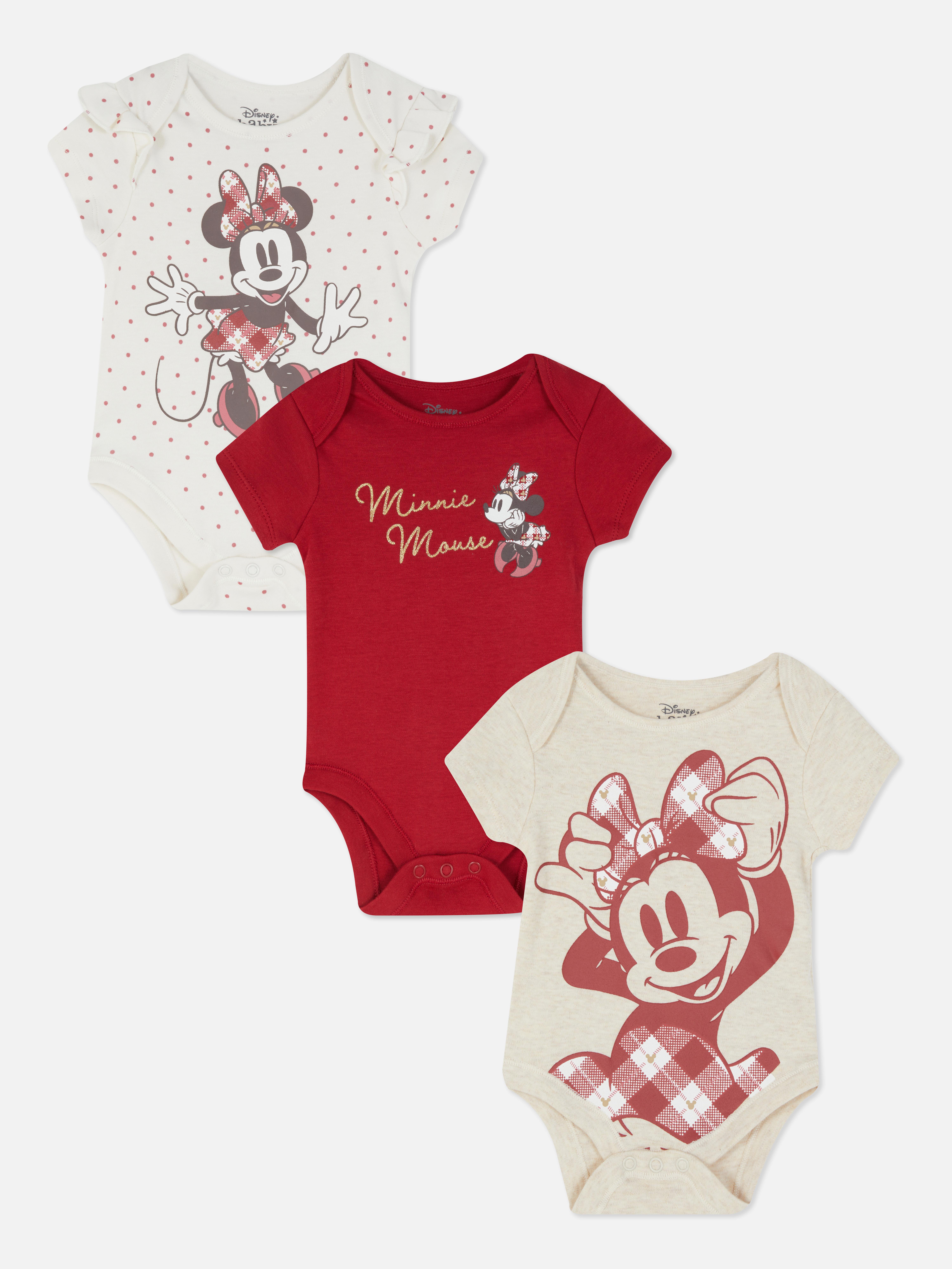 3pk Disney’s Minnie Mouse Bodysuits