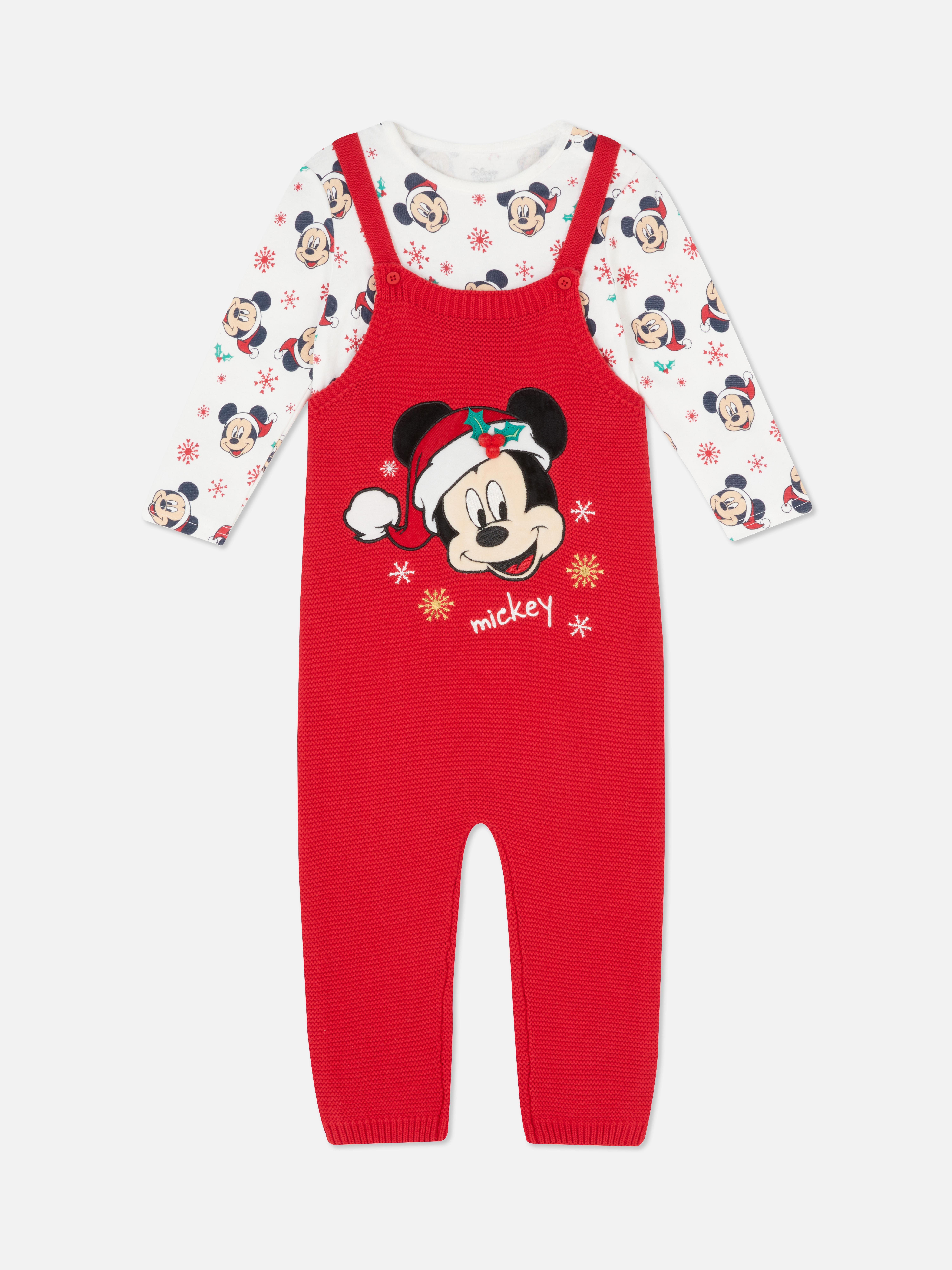 Disney's Mickey Mouse Knitted Dungaree Set