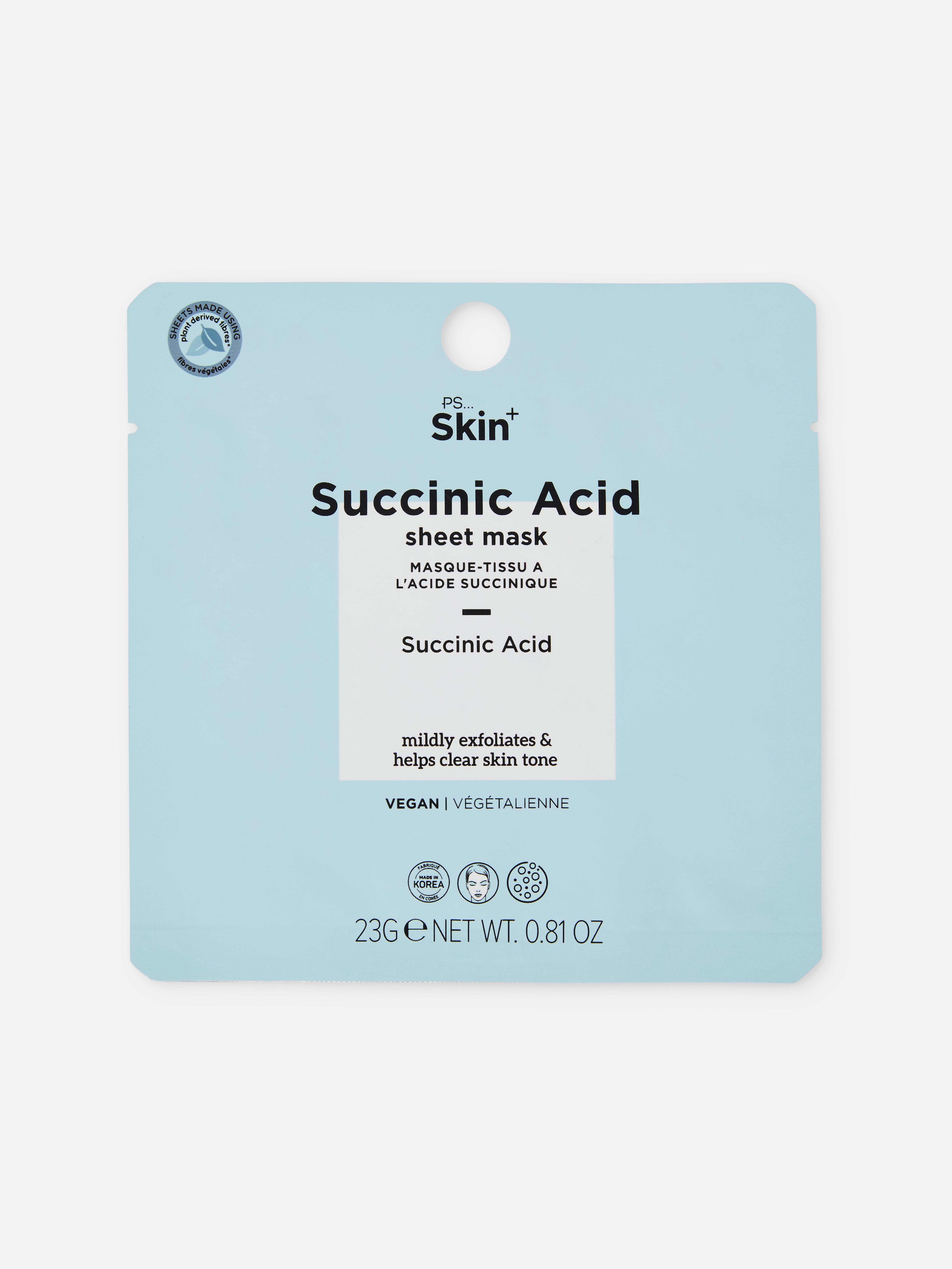 PS... Skin + Succinic Acid Sheet Mask