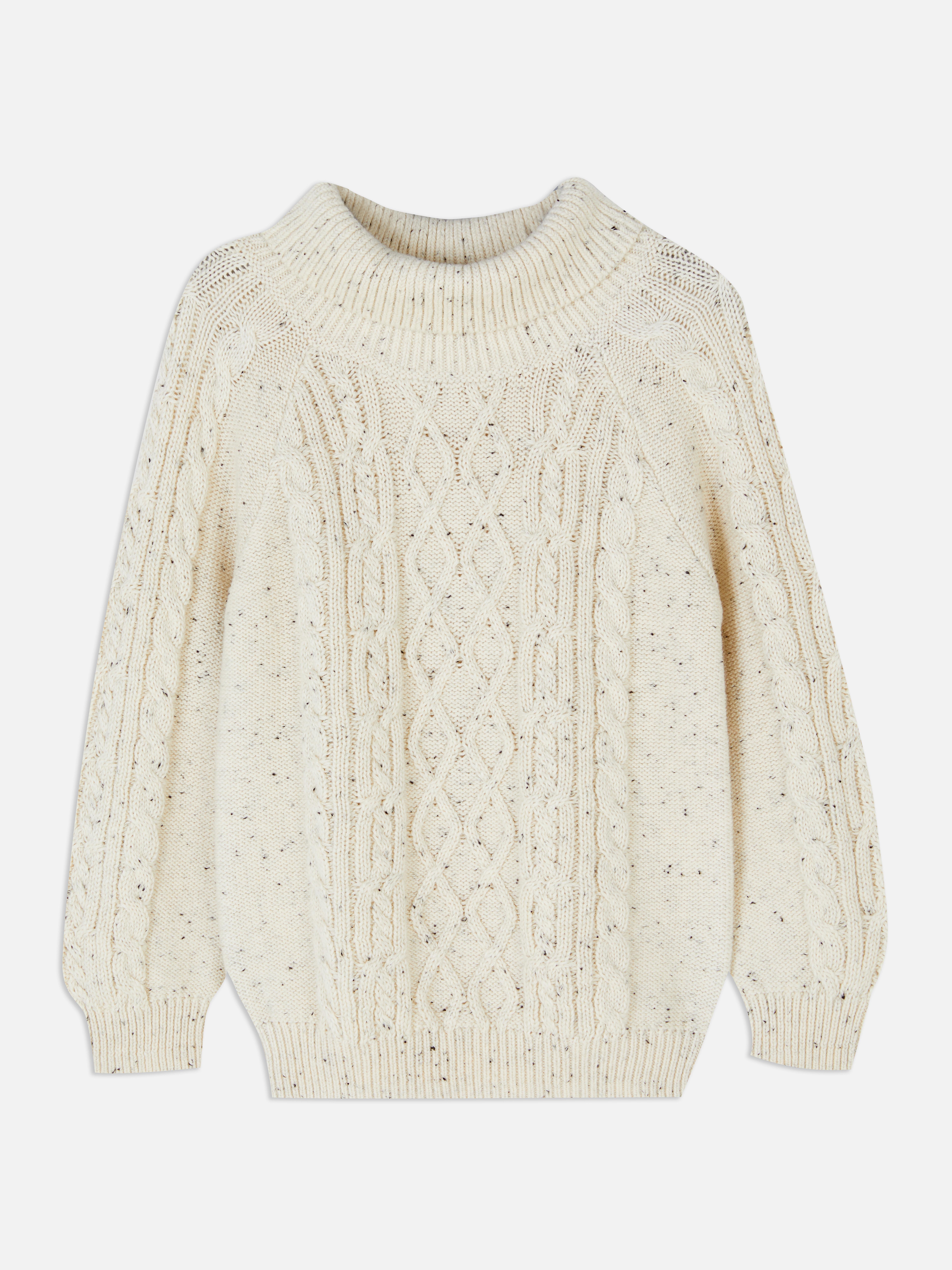 Speckled Cable Knit Jumper