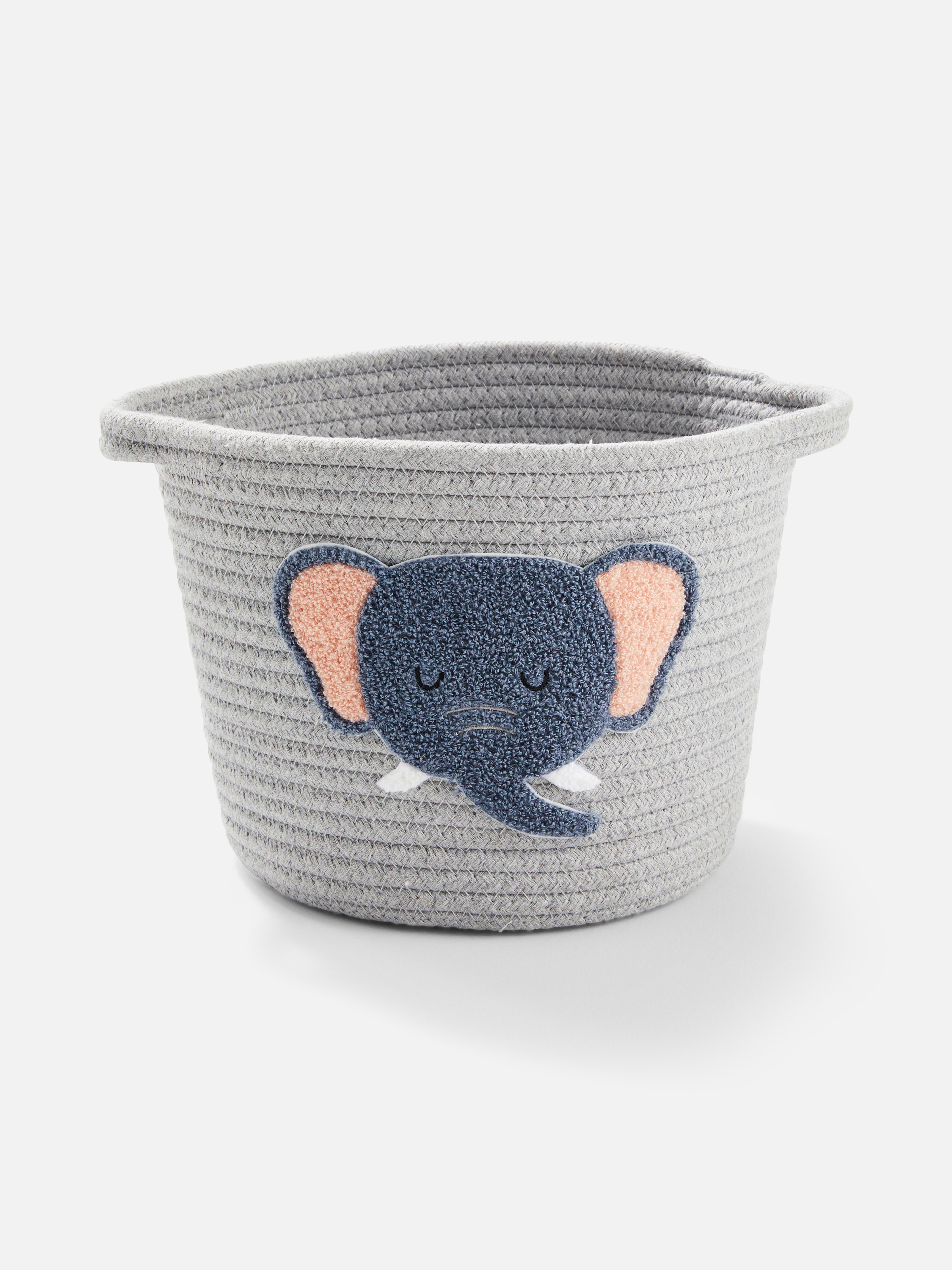 Elephant toy basket discount