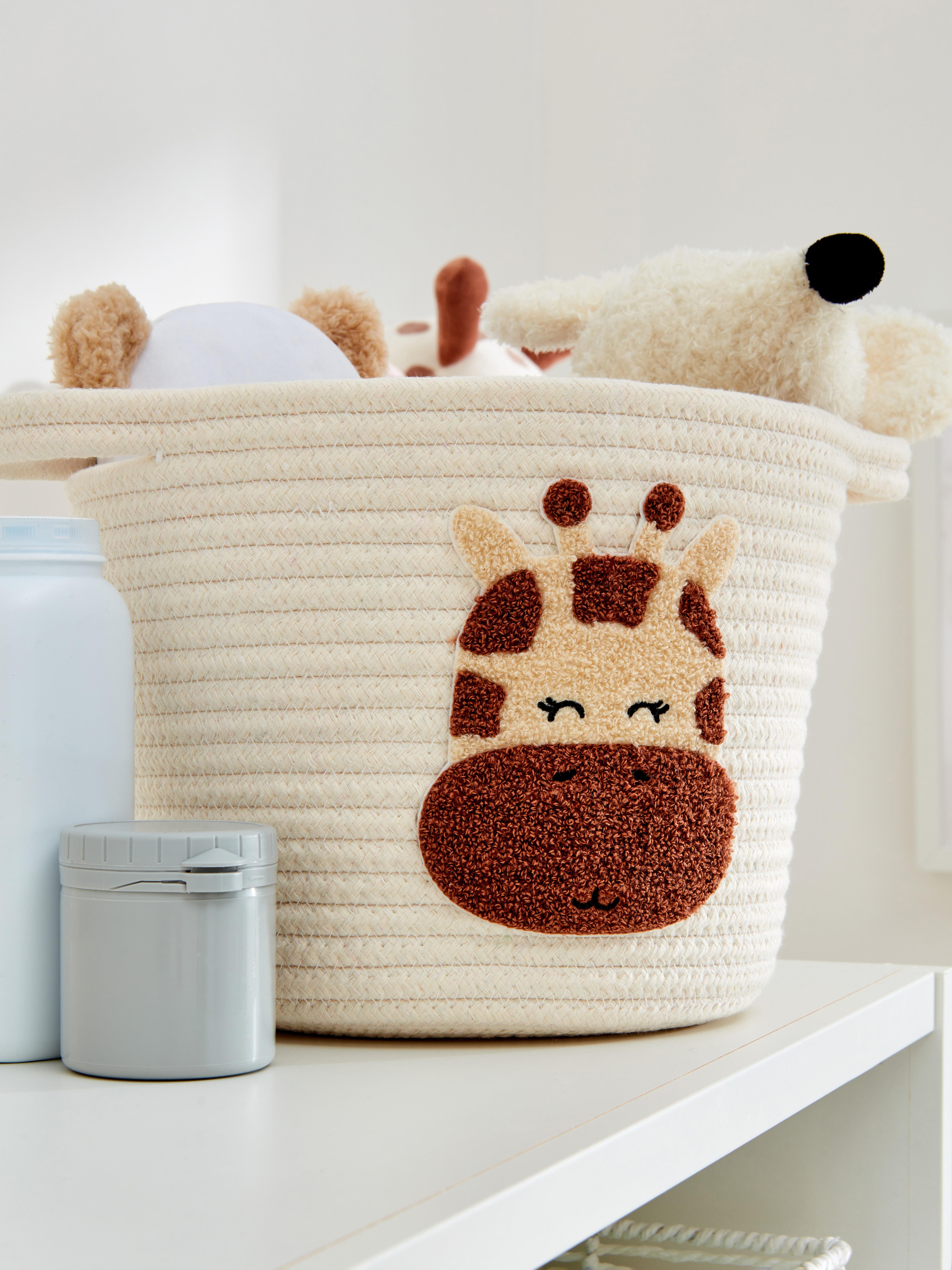 Bouclé Giraffe Storage Basket