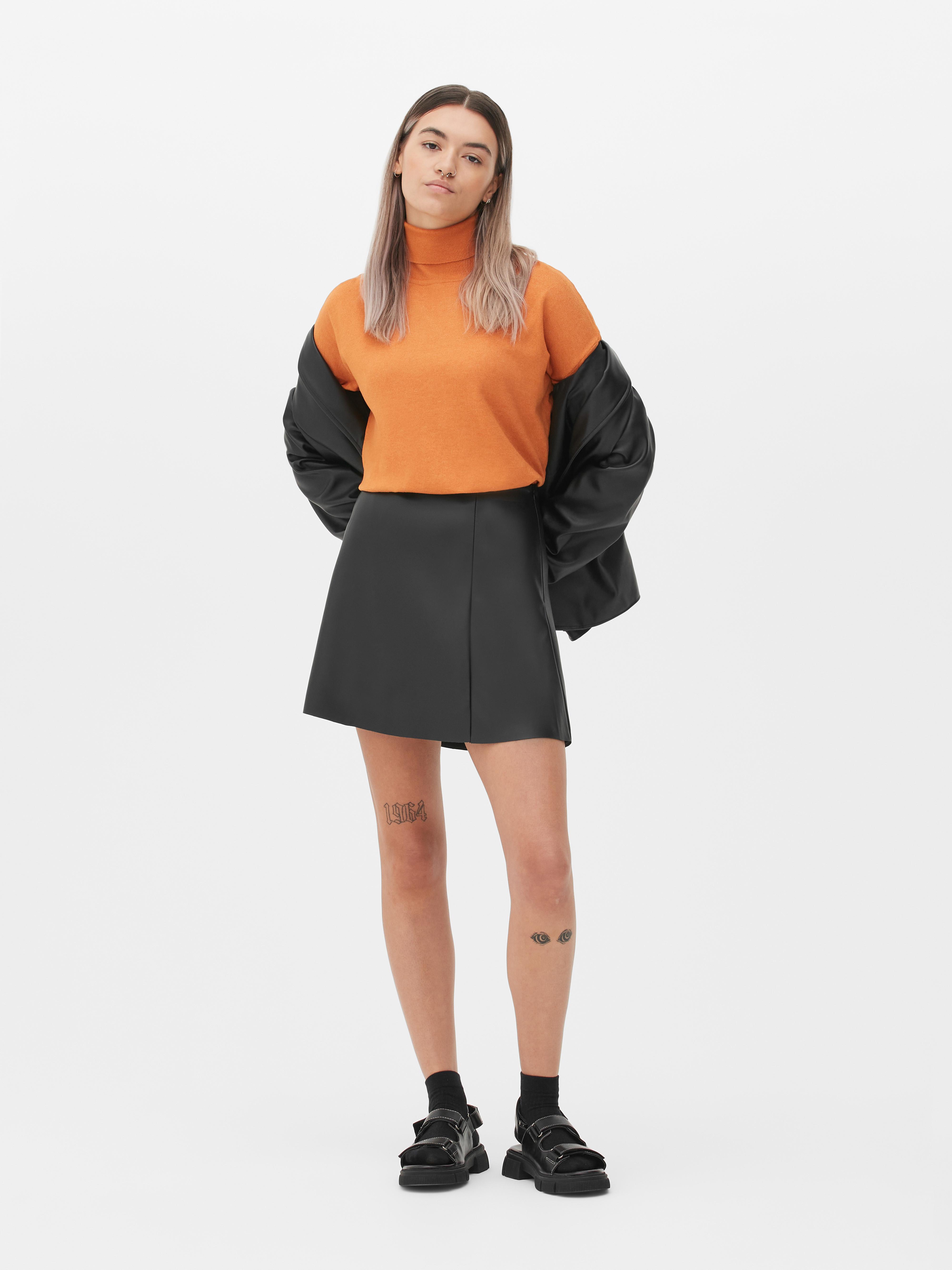 primark leather skirts