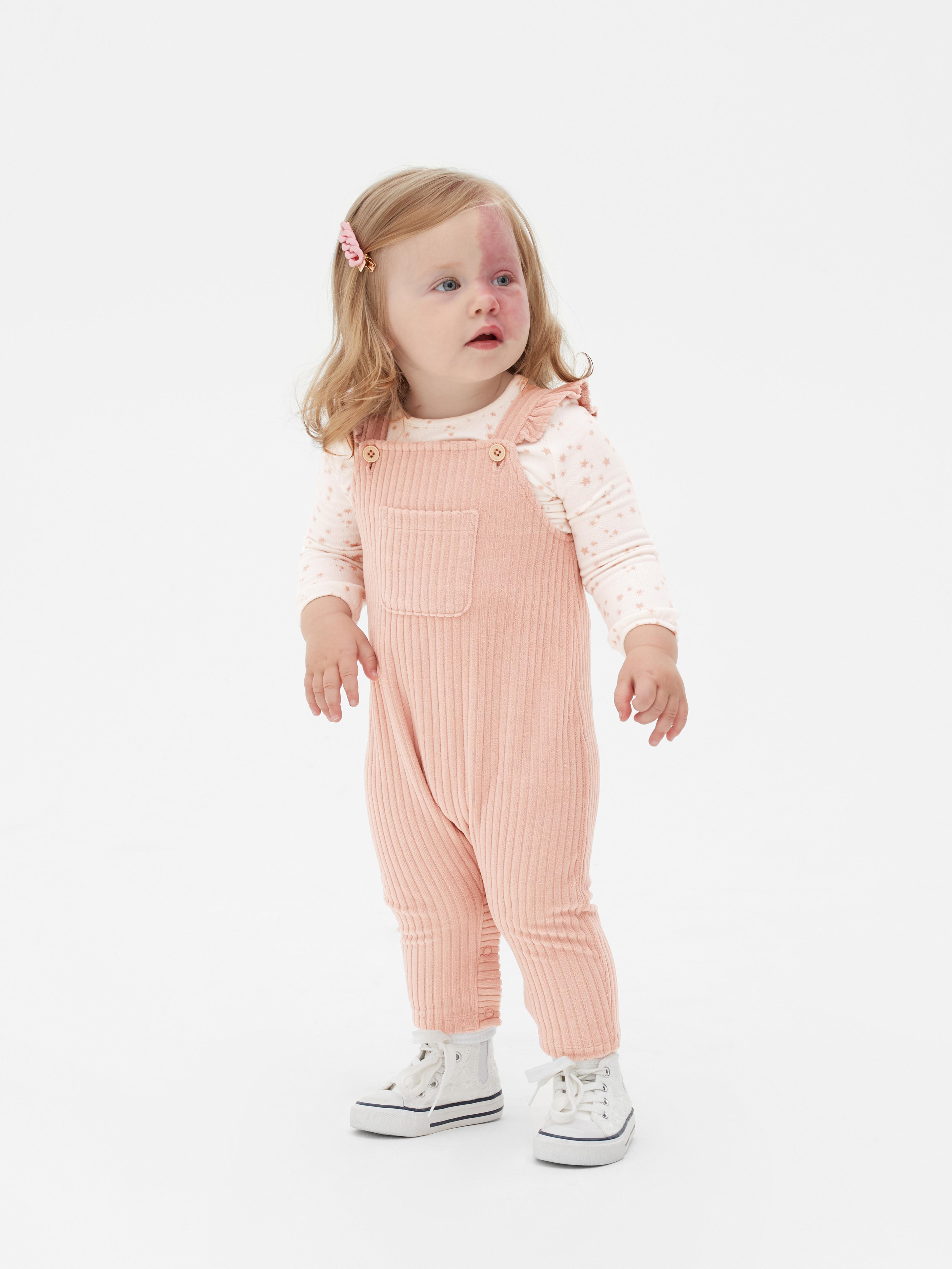 Two-In-One Cord Dungarees