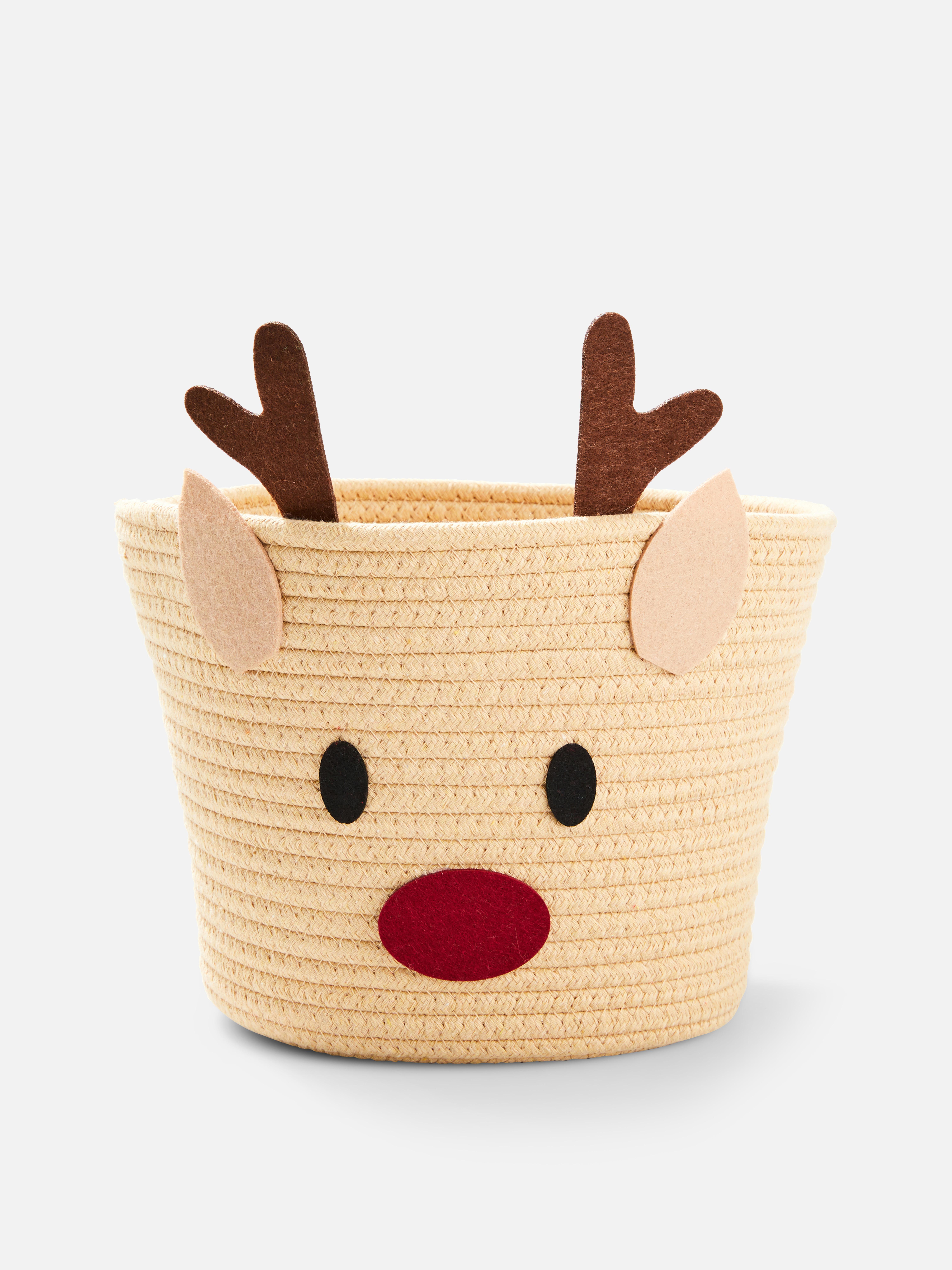 Reindeer Rope Storage Basket
