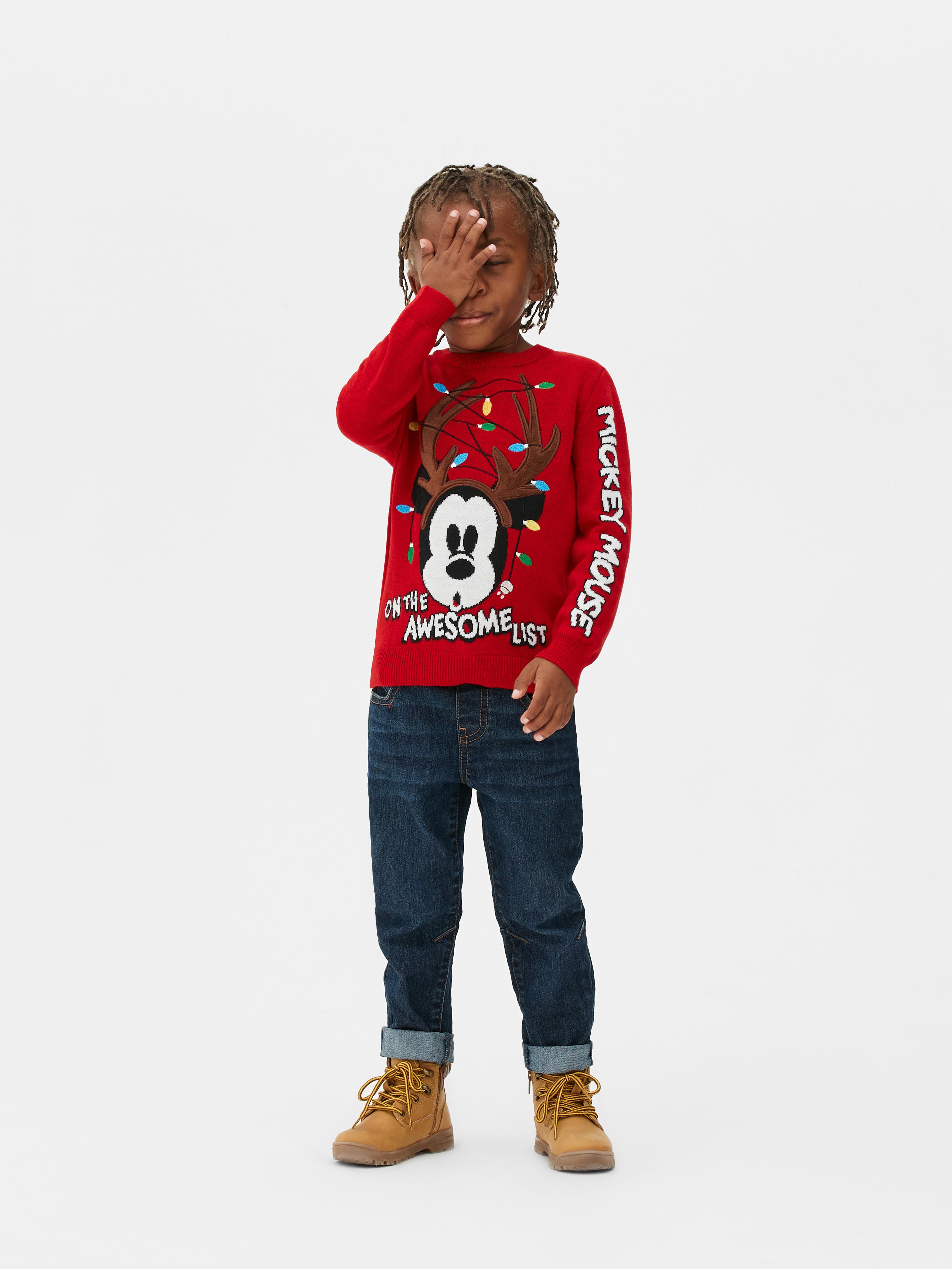 Disney’s Mickey Mouse Christmas Jumper Red