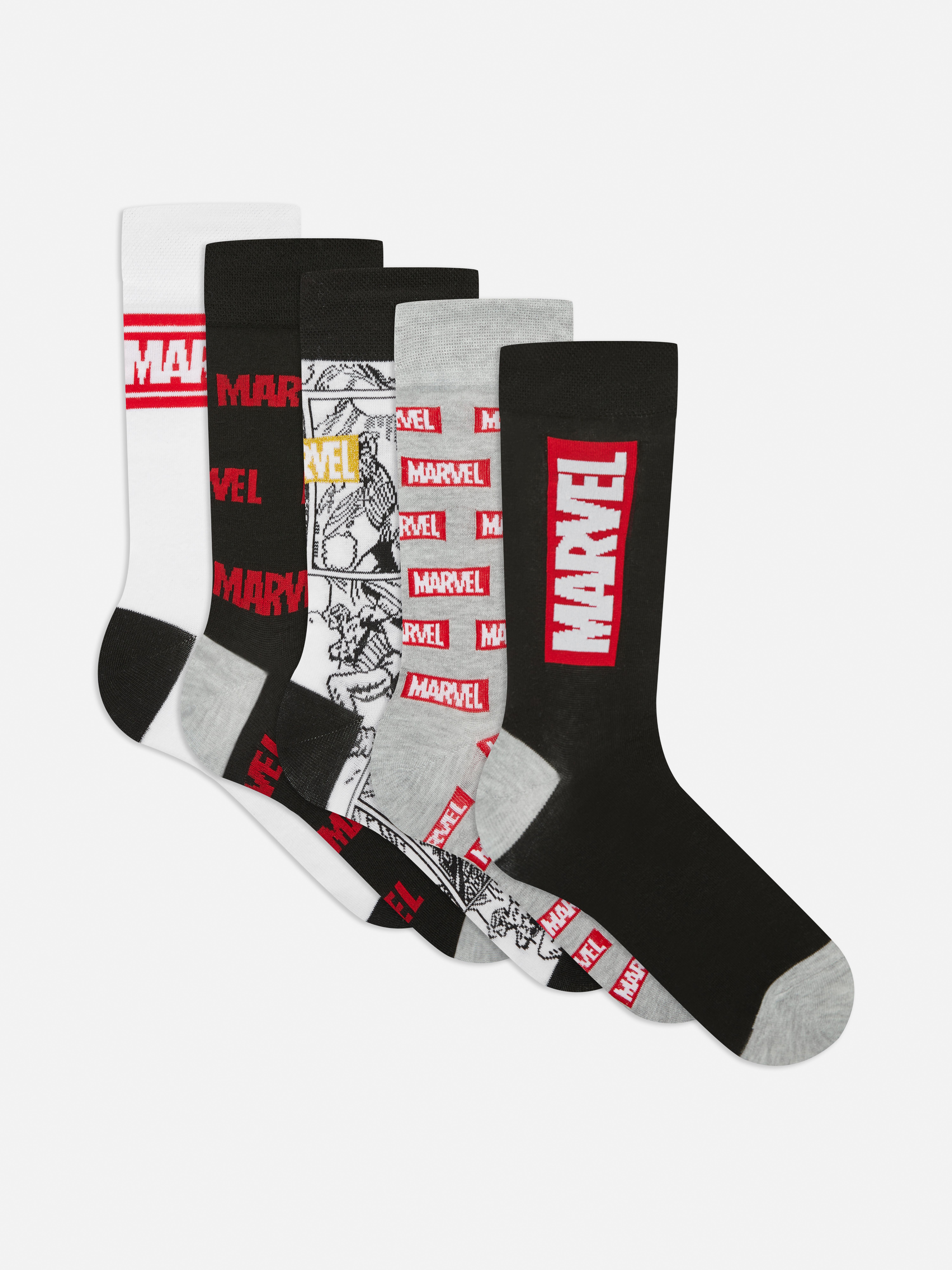 5-Pack Marvel Socks