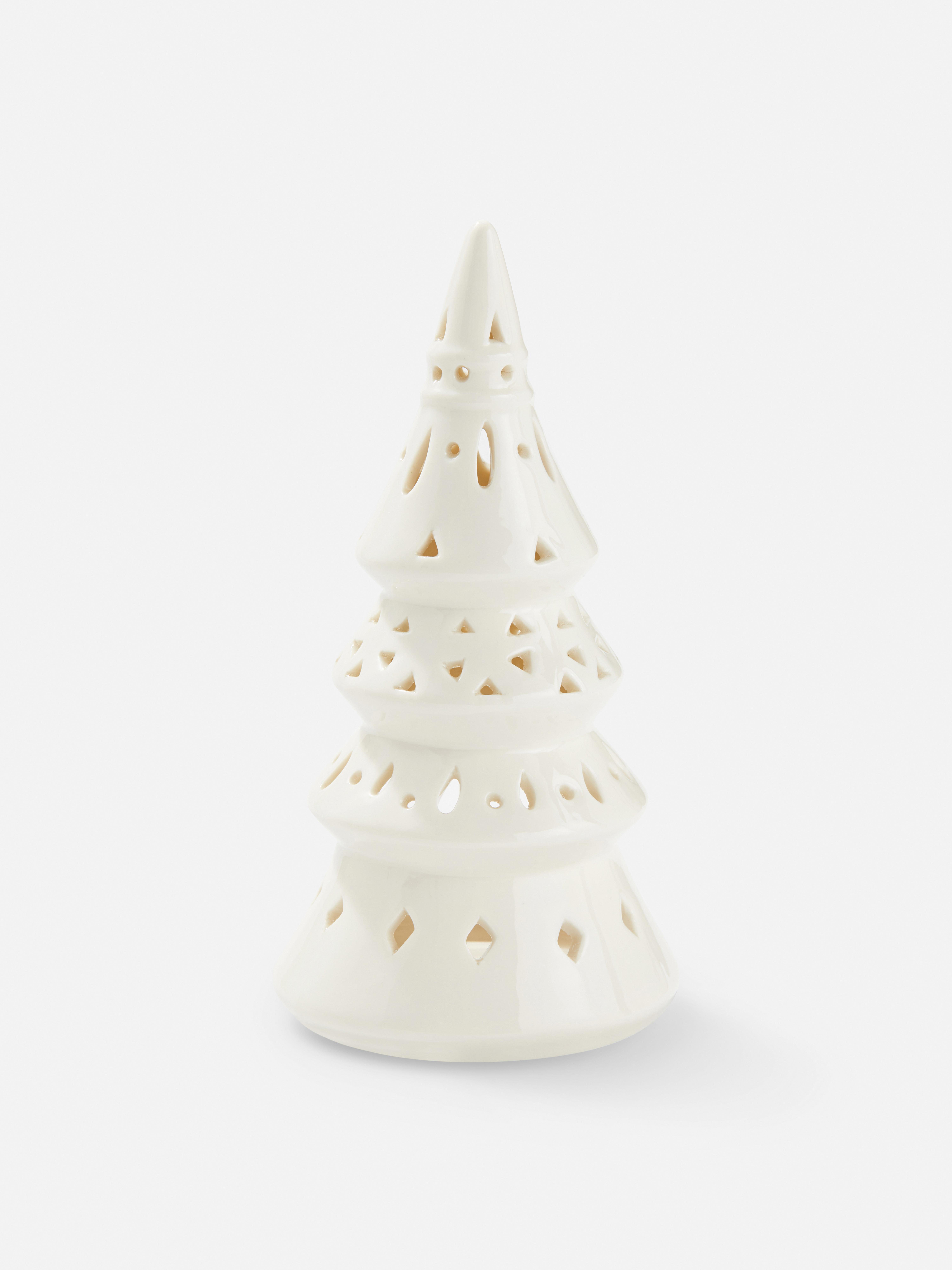 Tall Ceramic Christmas Tree White