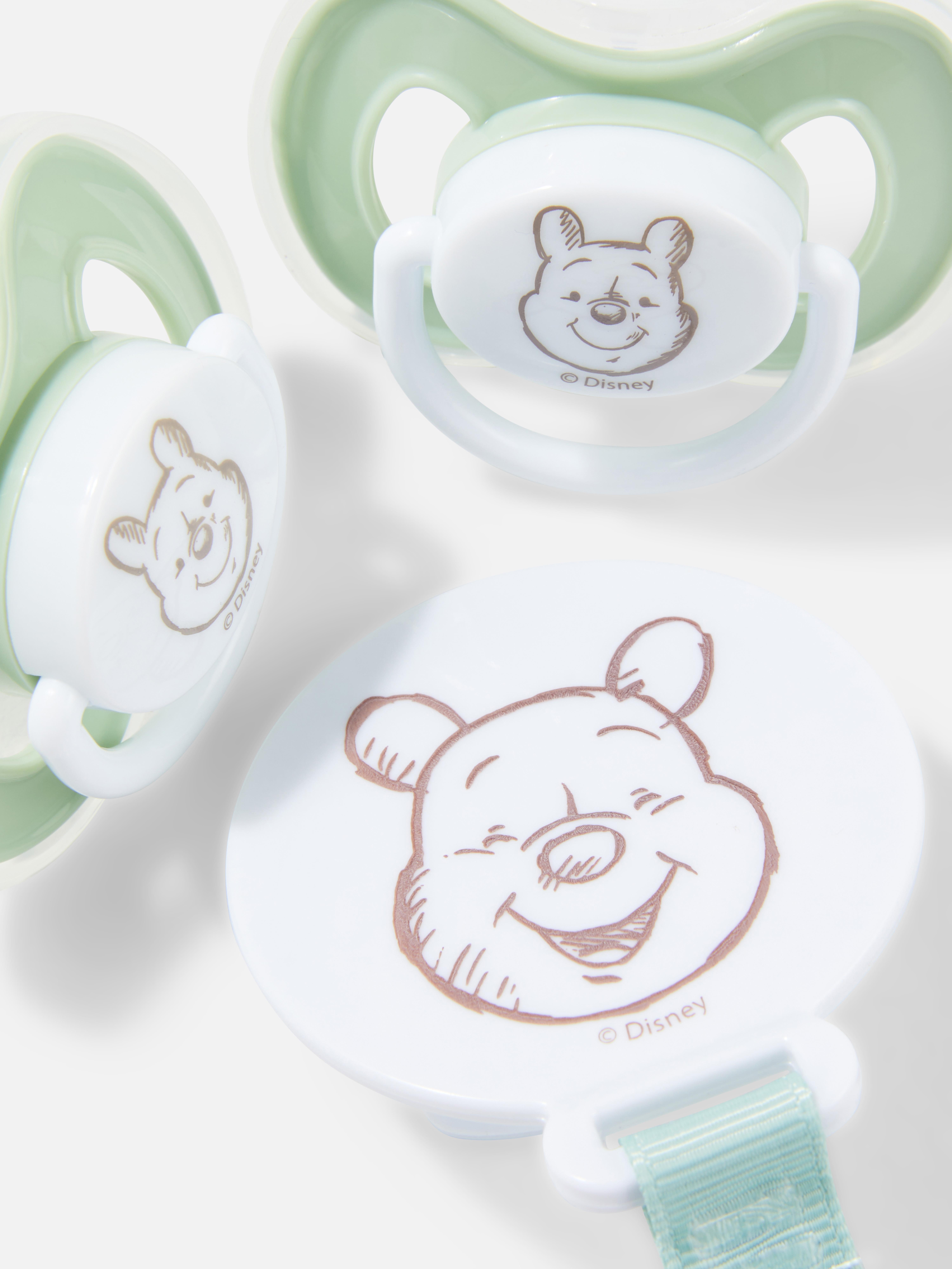Ensemble tétines et lanière Disney Winnie l'ourson