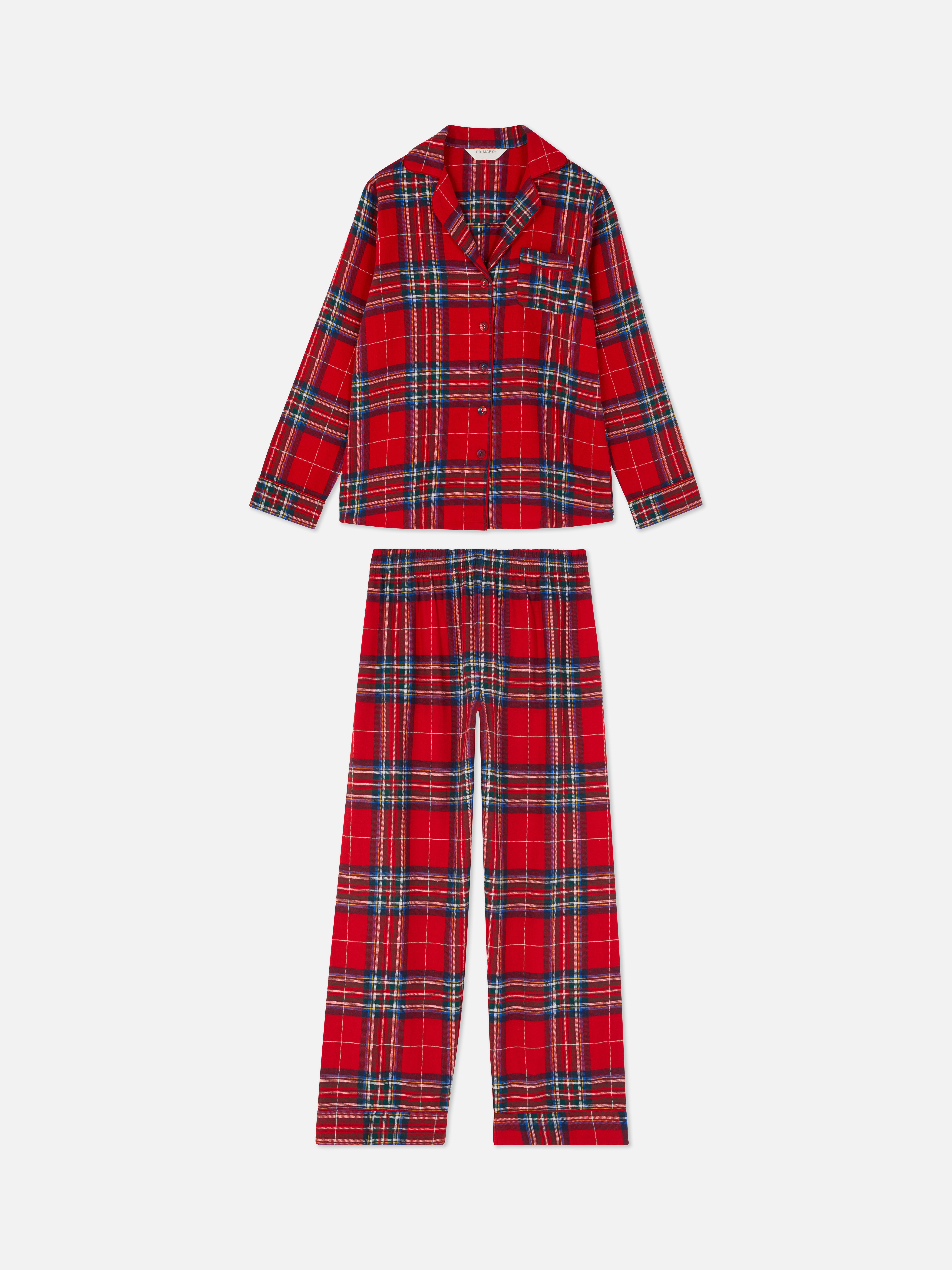 Womens Flannel Pyjamas Red