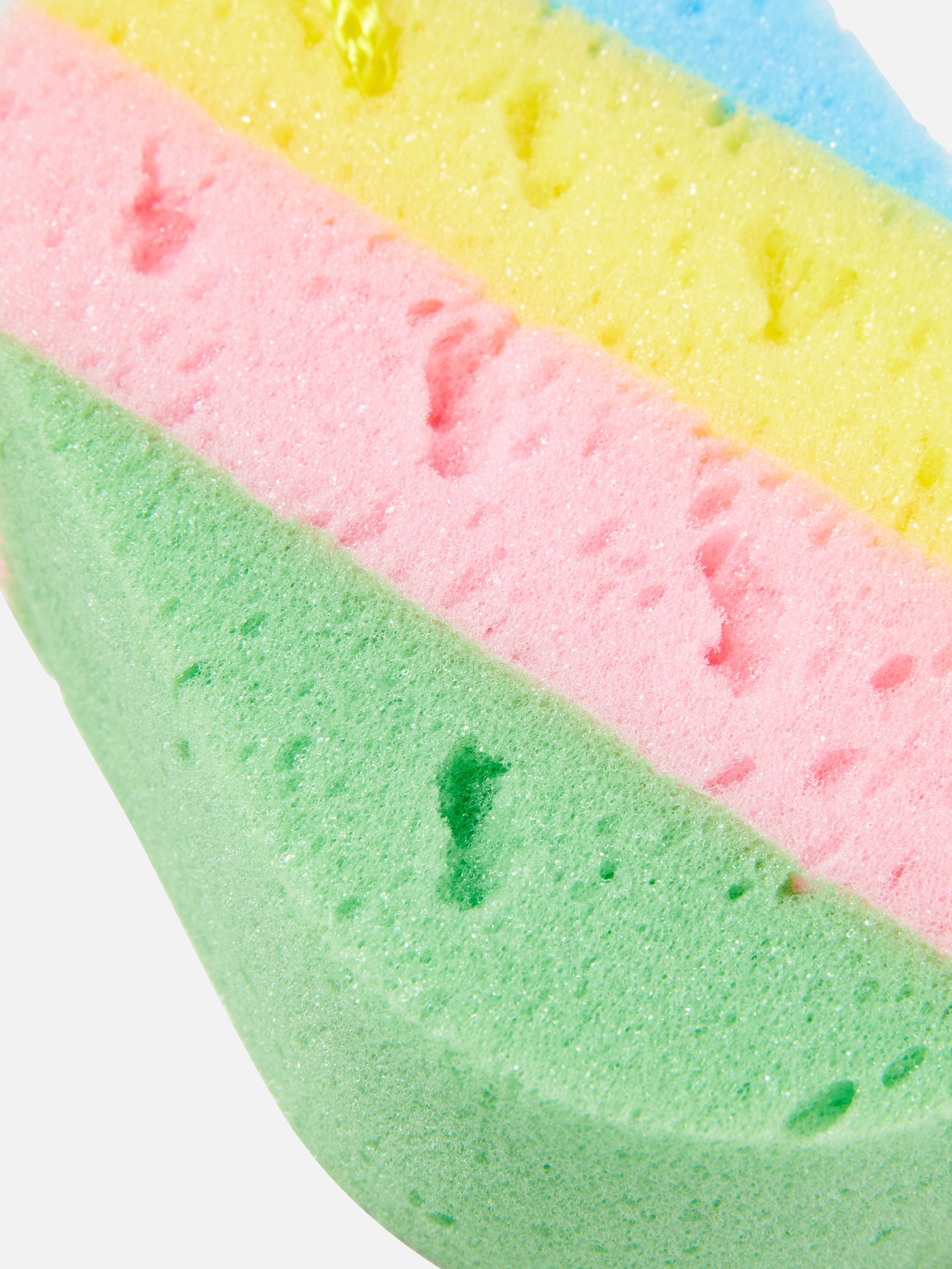 Hanging Stripe Shower Sponge