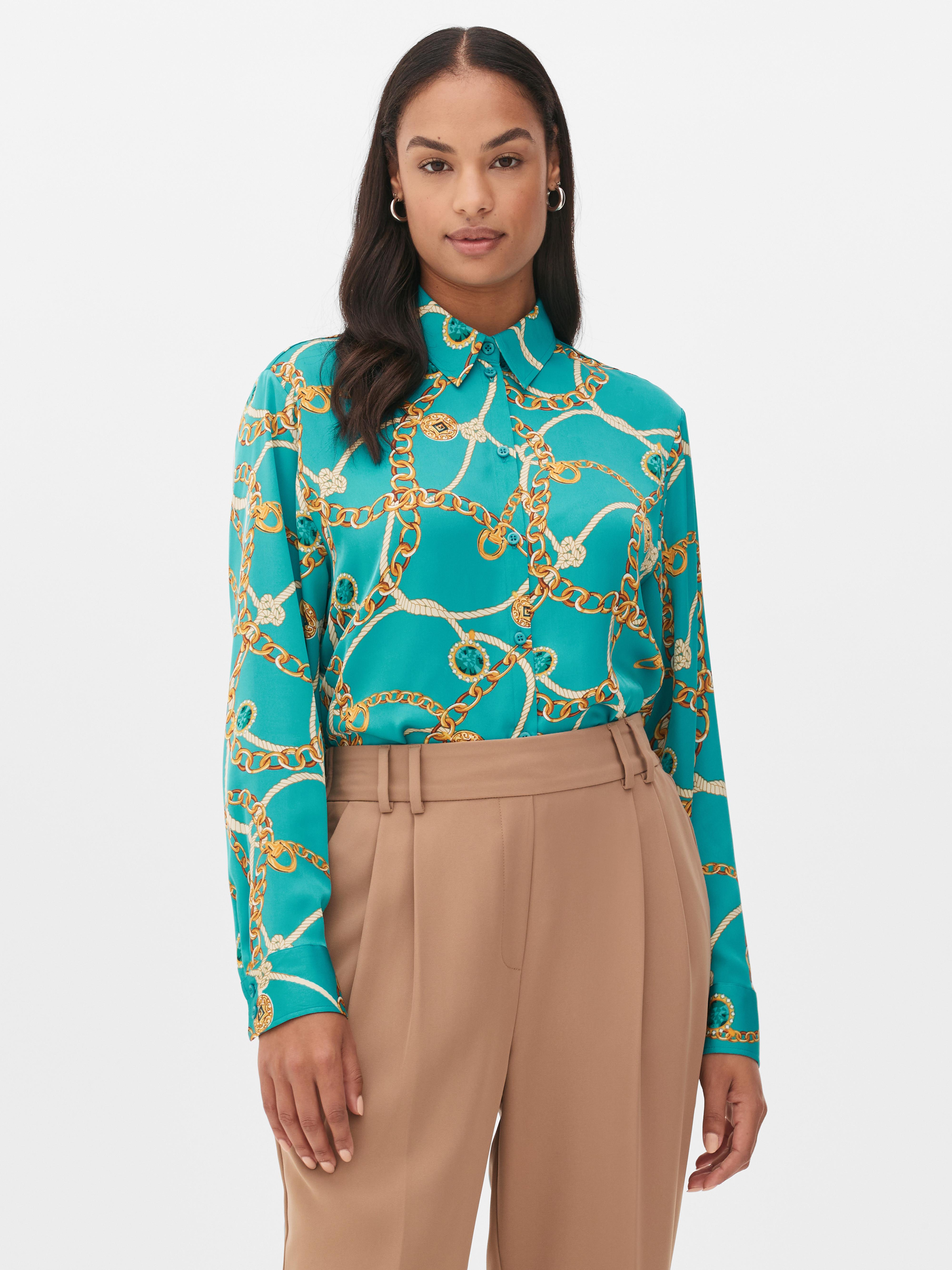 Chain Print Satin Shirt | Primark