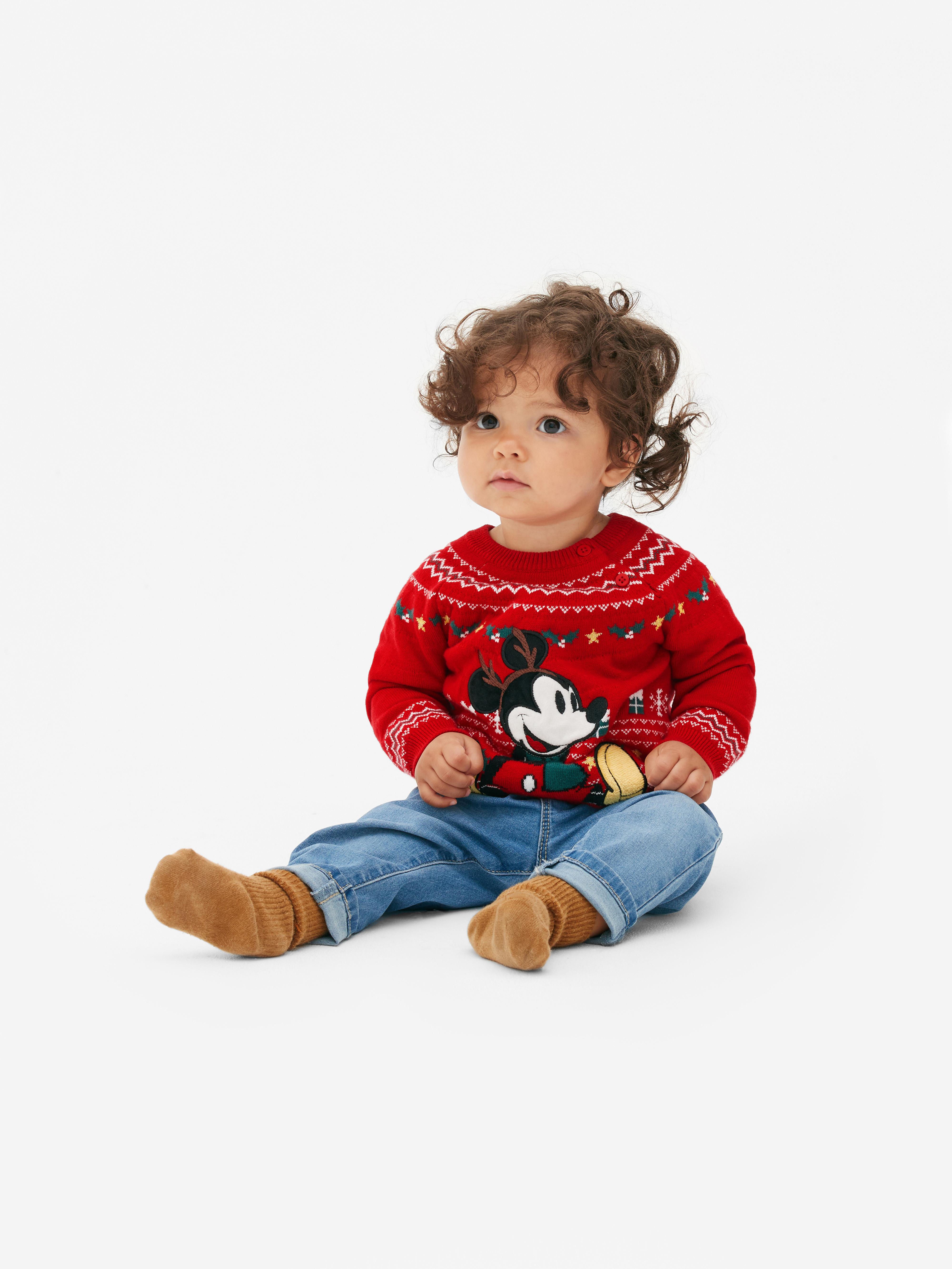 Disney's Mickey Mouse Christmas Jumper Red