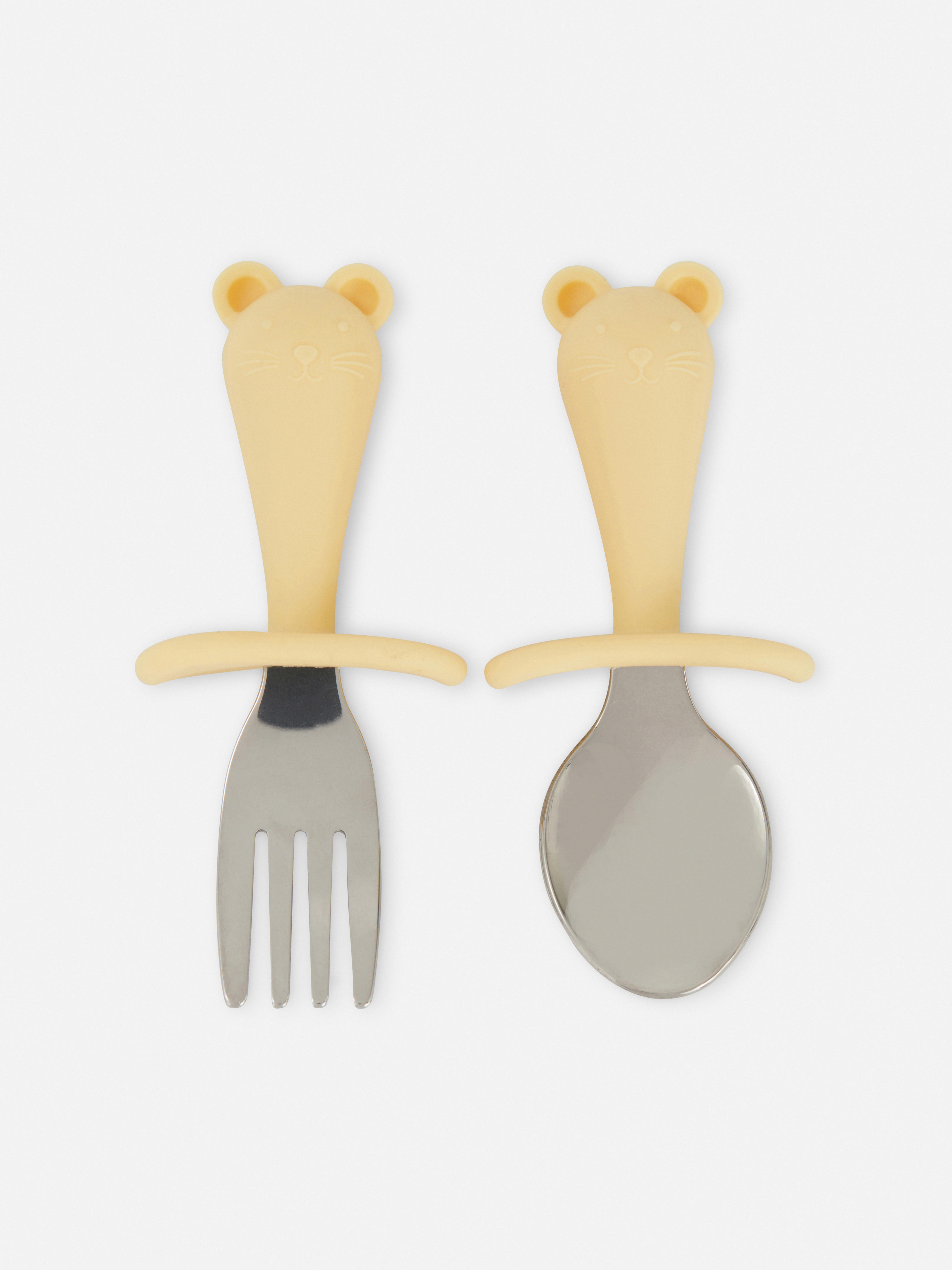 2pk Animal Cutlery Set