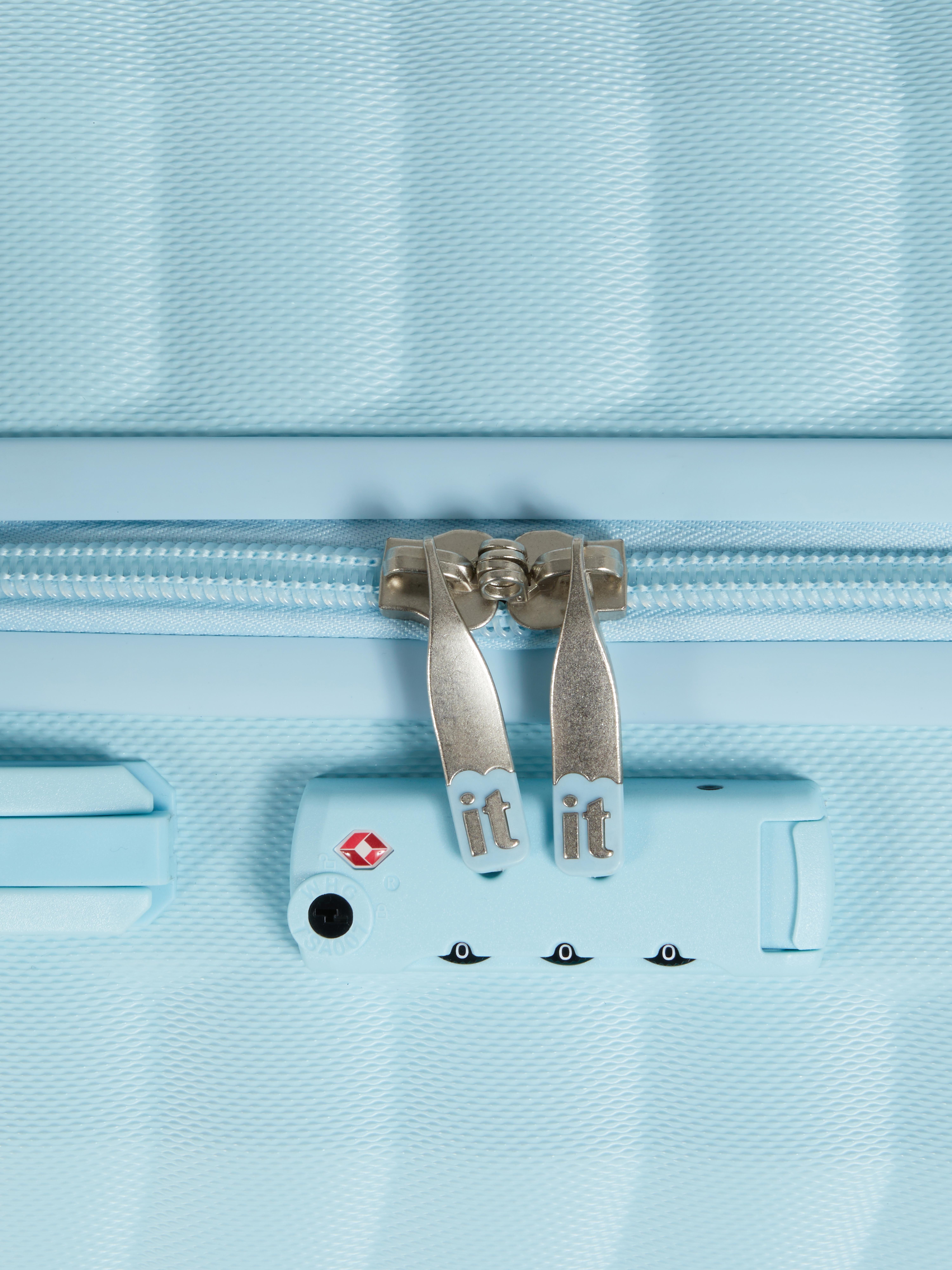 it Luggage Hard Shell Chevron Suitcase