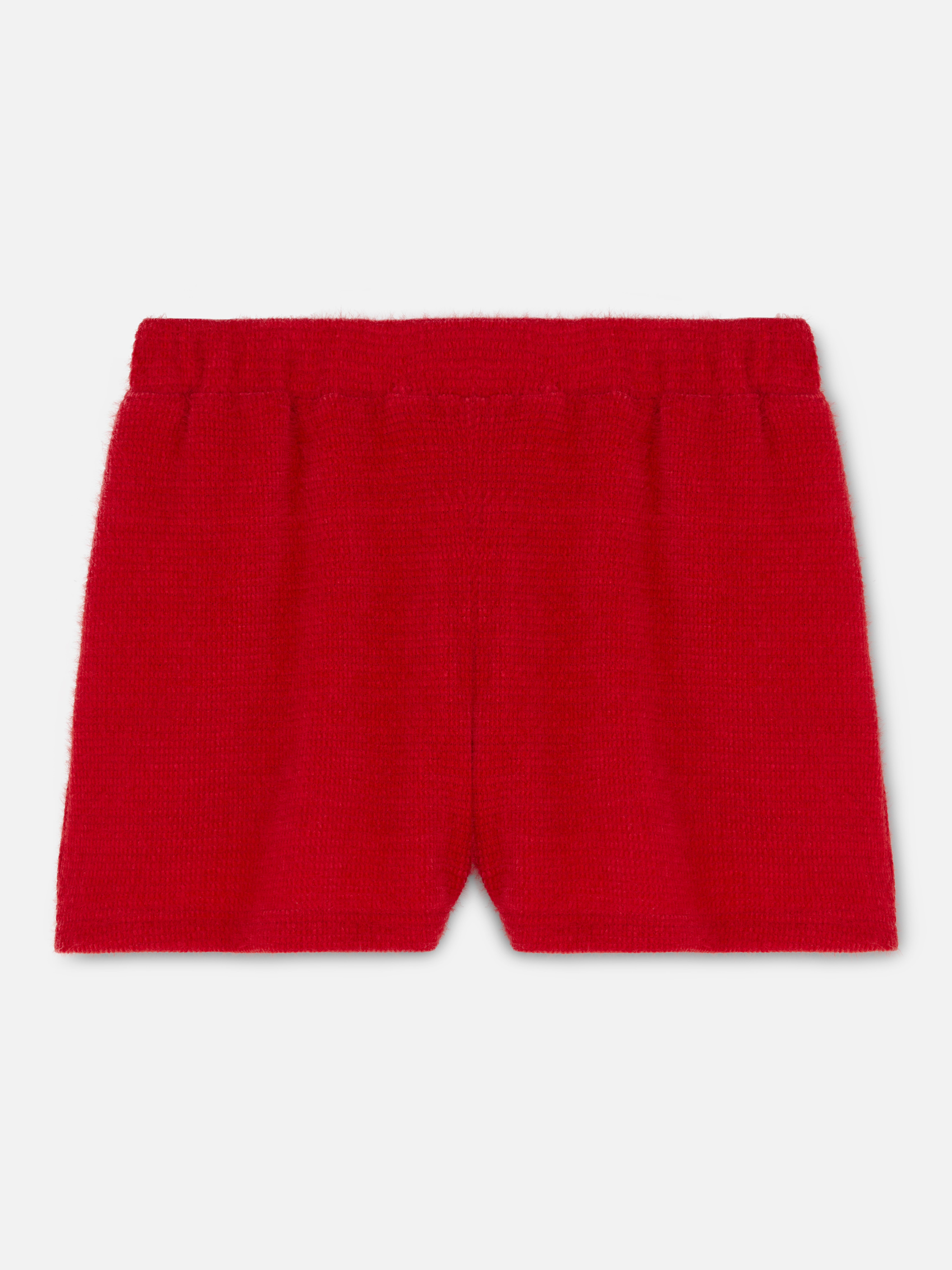 Chenille Pyjama Shorts Red