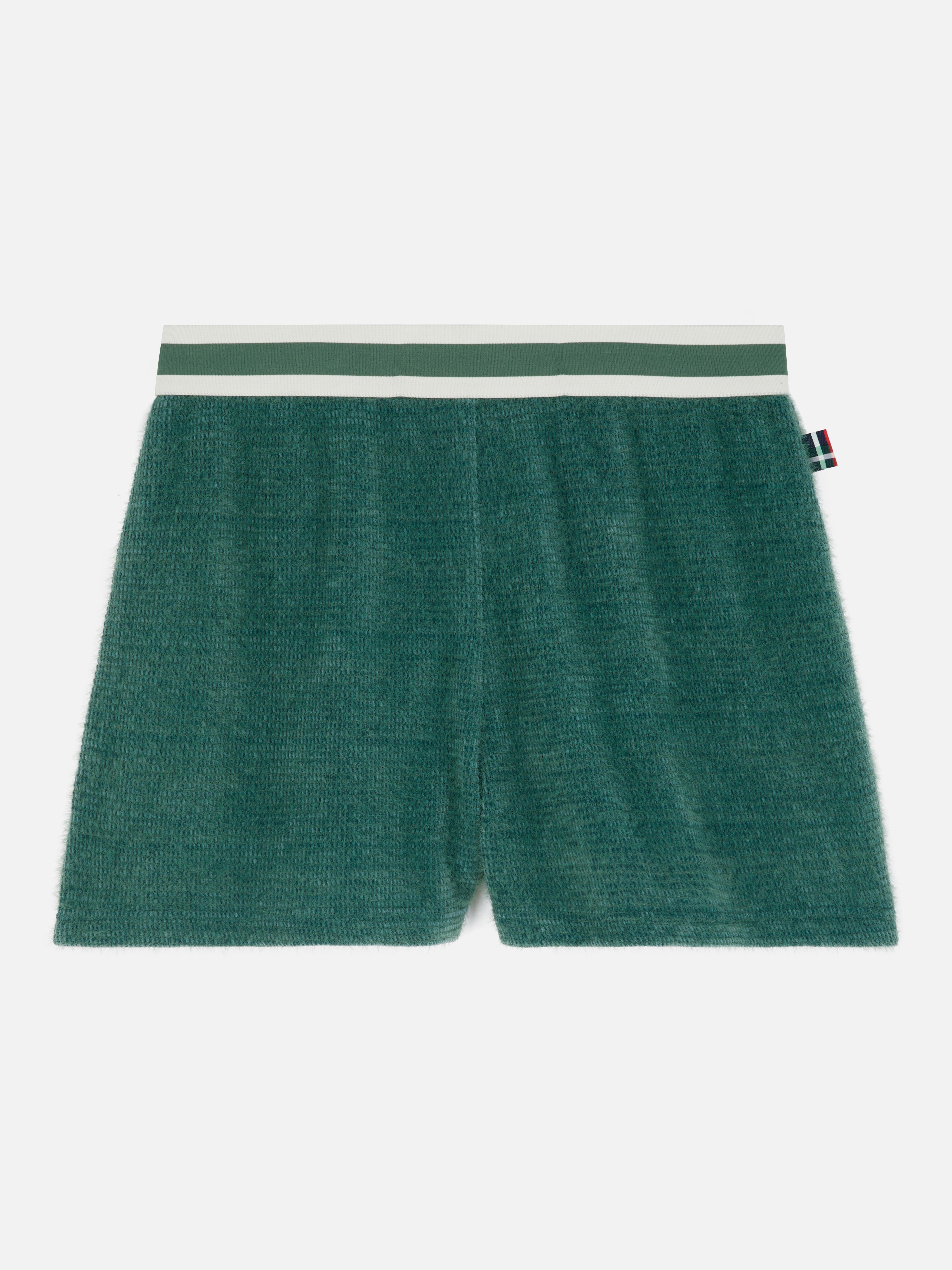 Chenille Pyjama Shorts Green