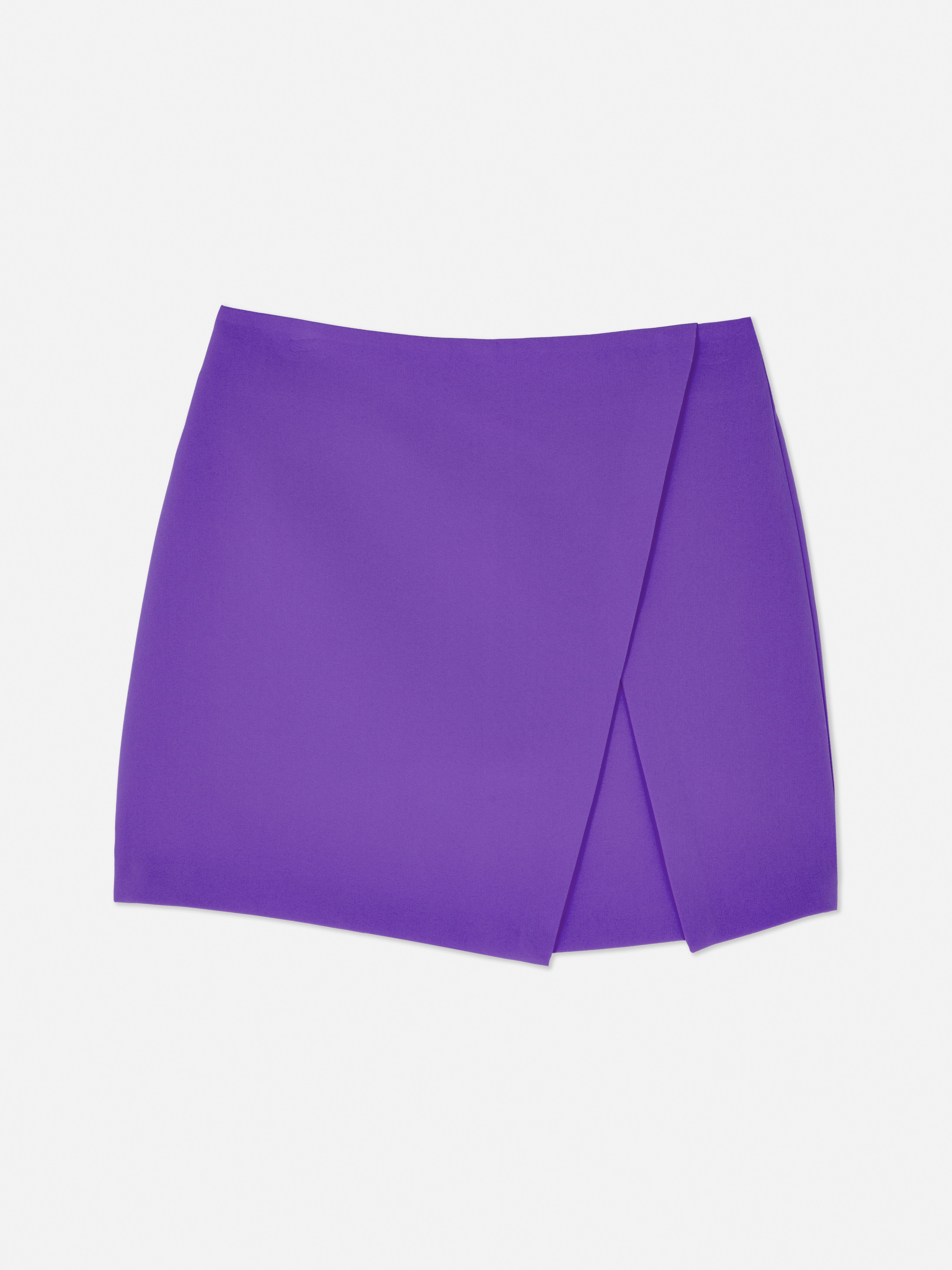 Side Split Layered Mini Skirt