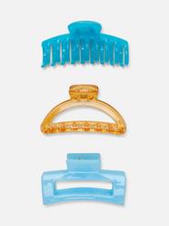 3pk Mixed Bulldog Hair Clips Penneys