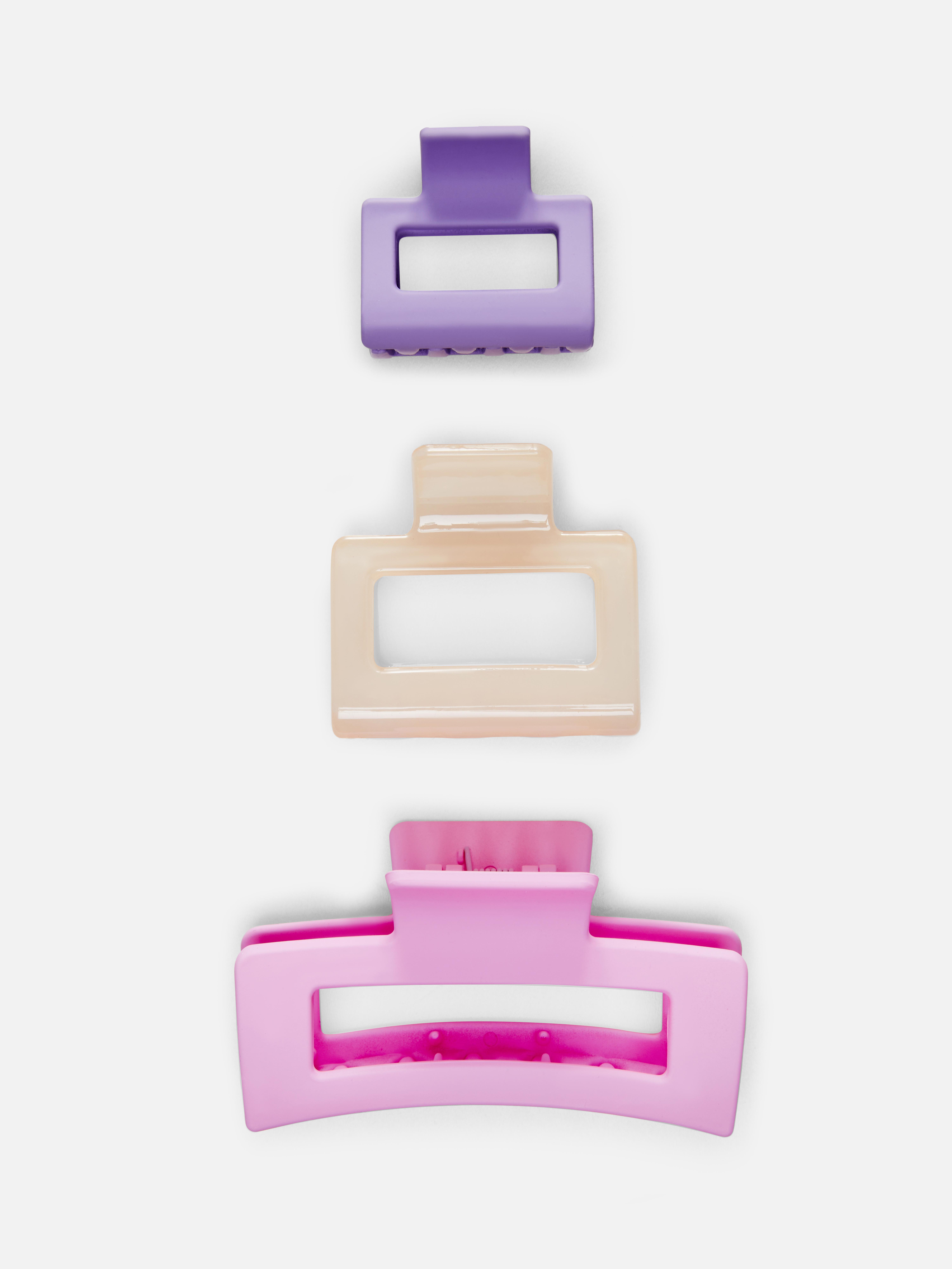 3-Pack Colorful Bulldog Clips