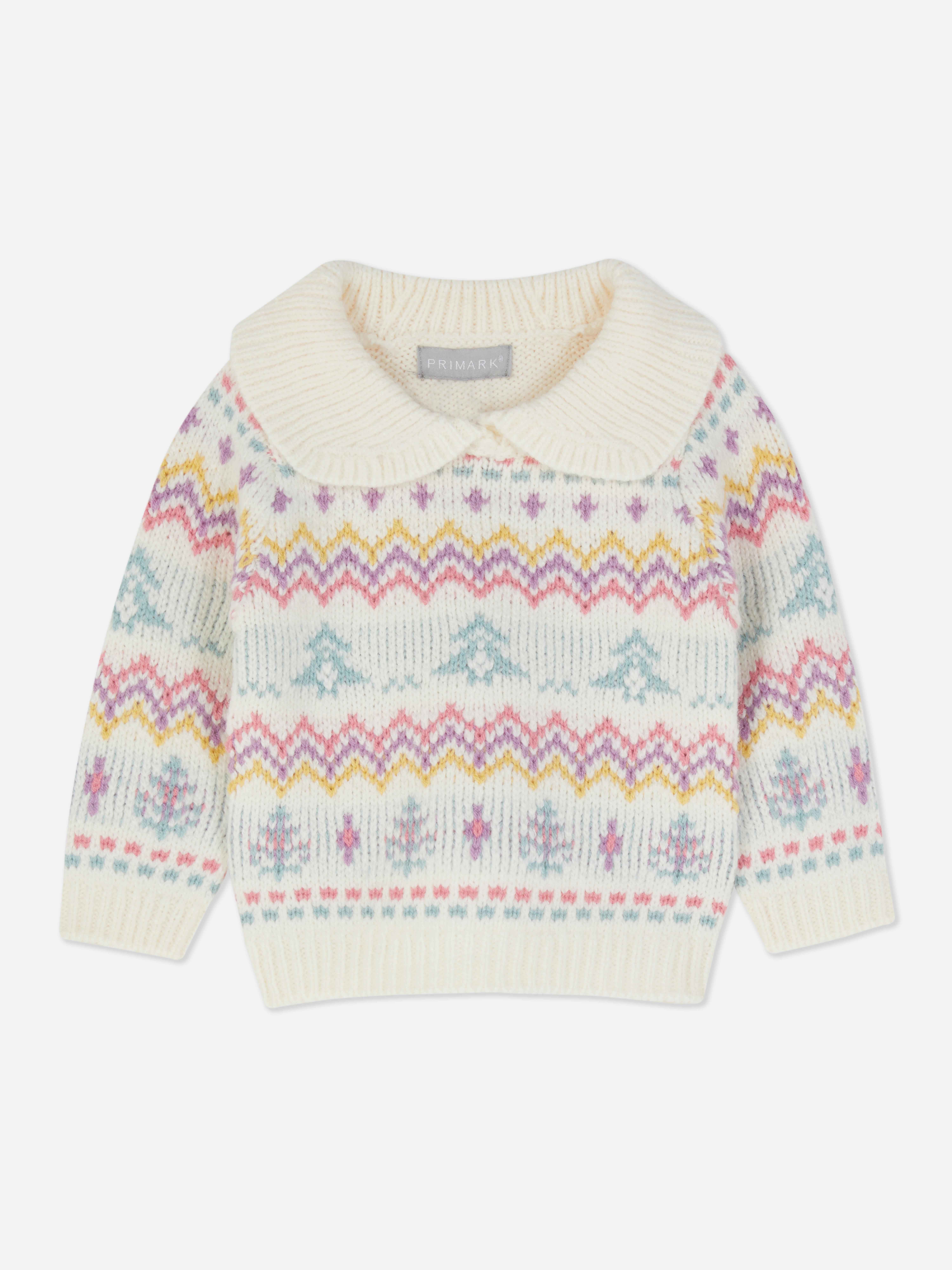 Collared Christmas Knit Jumper