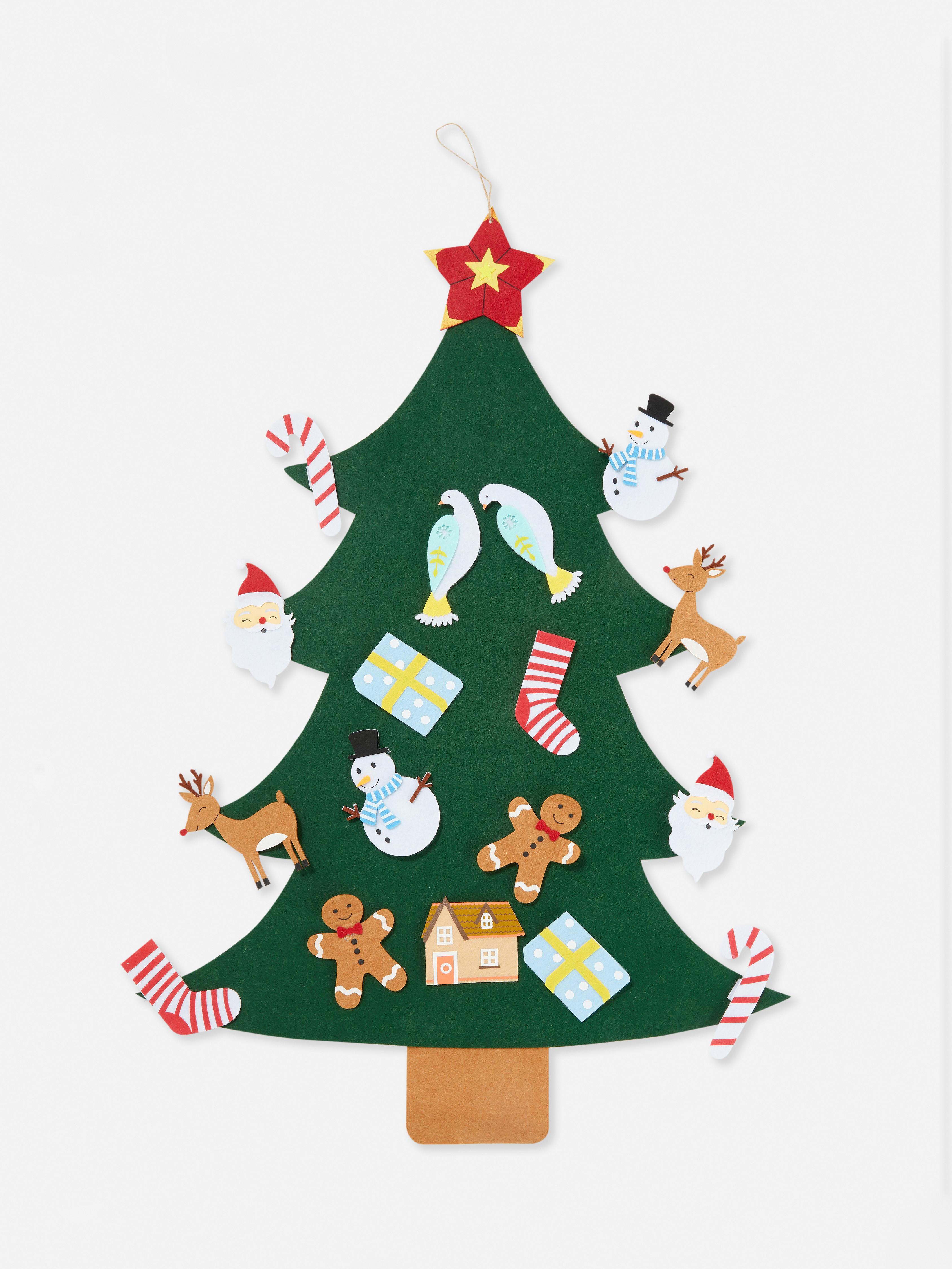 Felt Christmas Tree, Diy Tree Kit Hanging Replica For Kids Gift 公式ストア