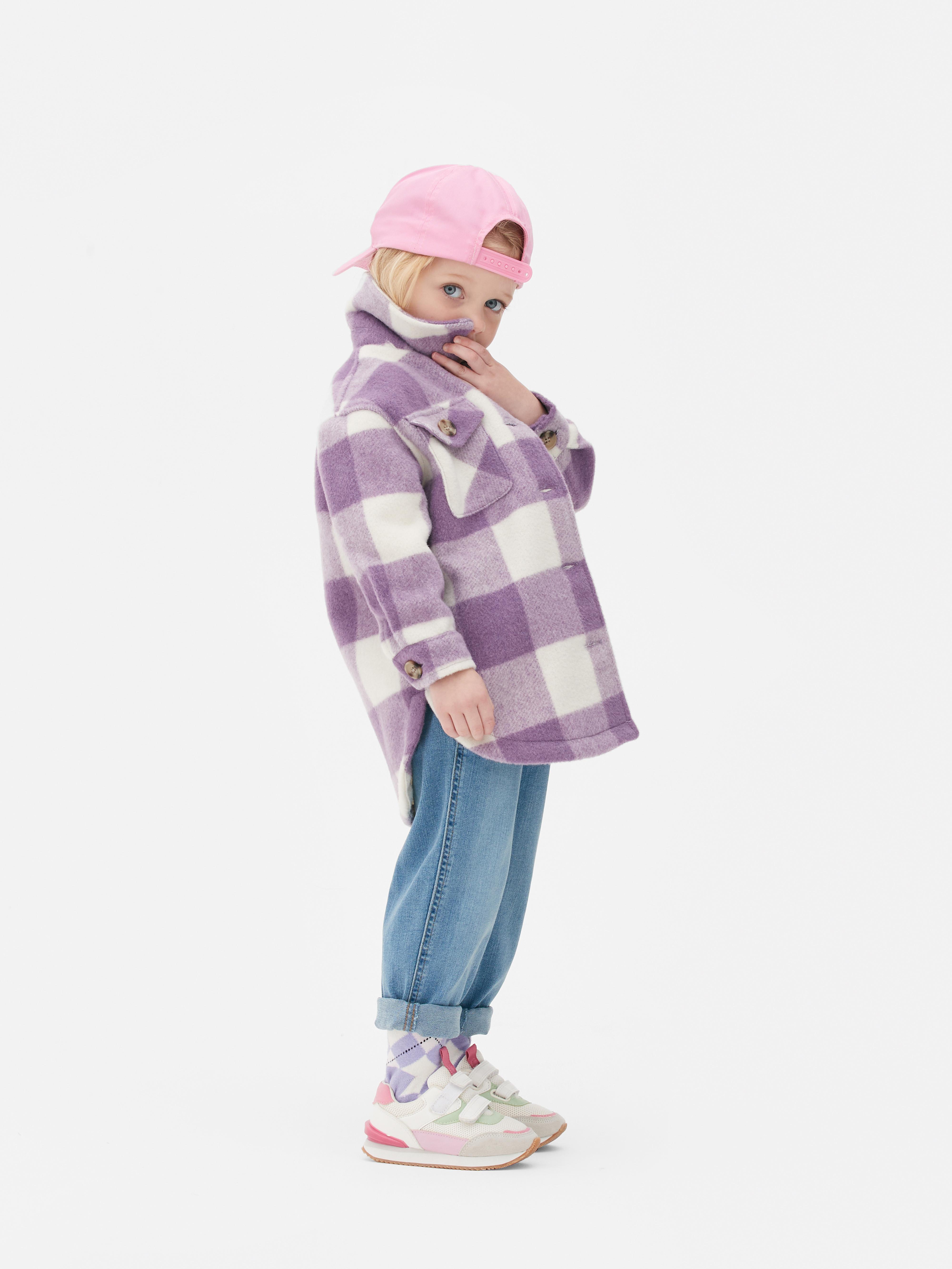 Check Brushed Shacket